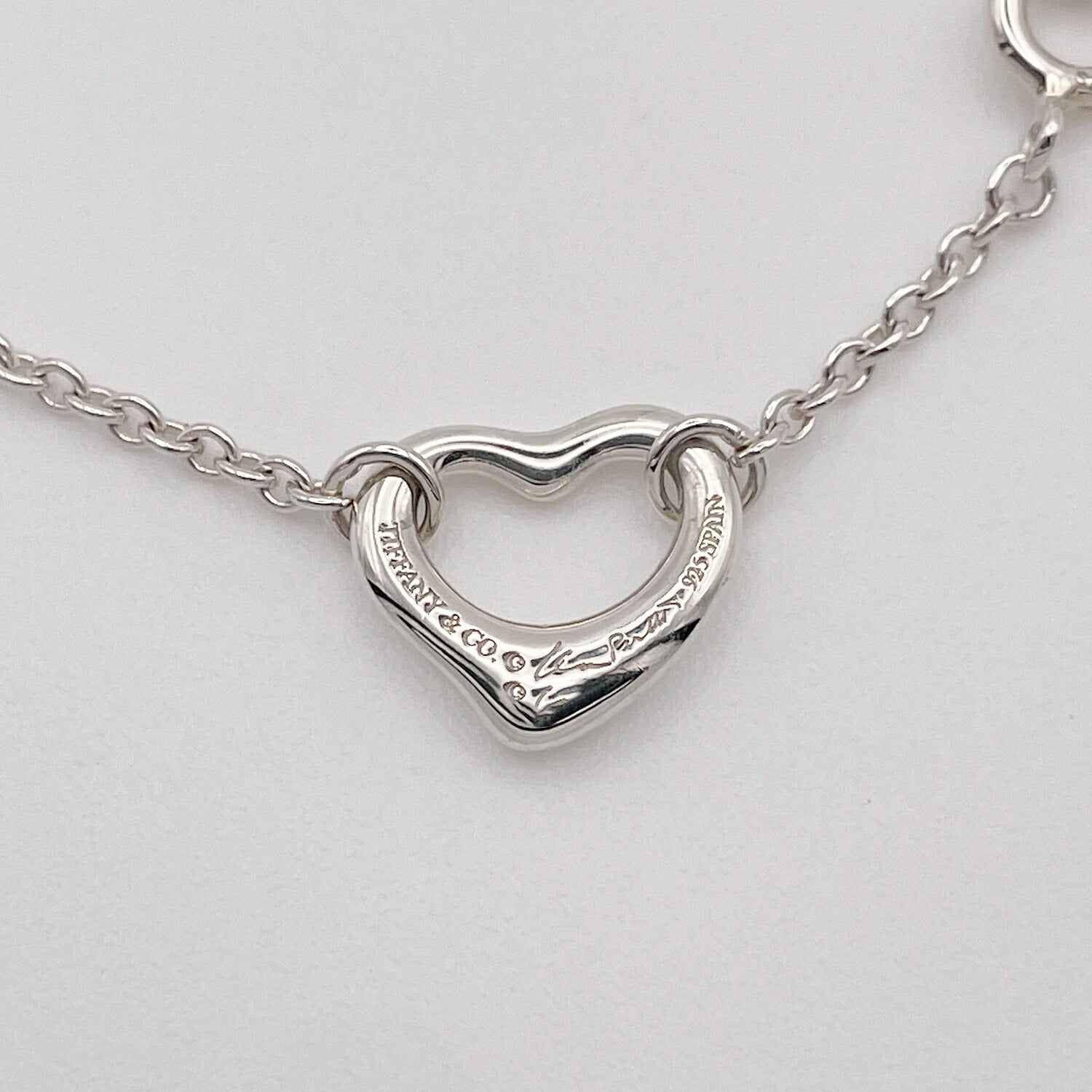 Tiffany&Co. ティファニー オープンハート 5P ブレスレット 新品仕上済
