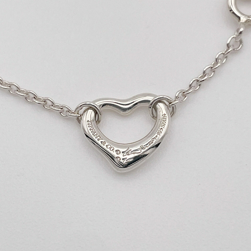 Tiffany&Co. ティファニー オープンハート 5P ブレスレット 新品仕上済