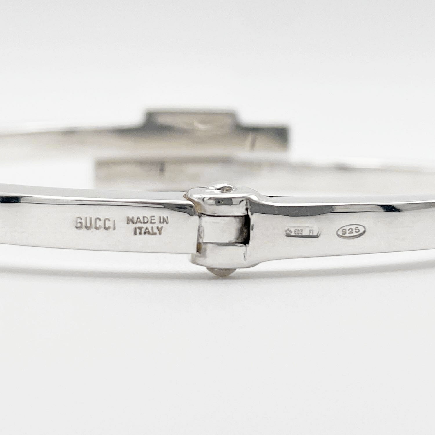 GUCCI グッチ スクエアプレート ブレスレット バングル SV925