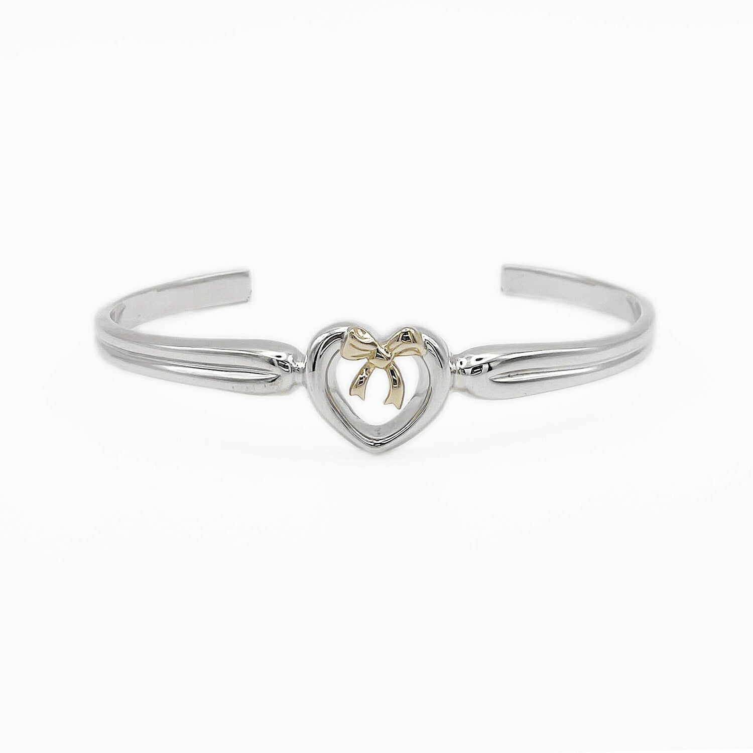 Tiffany&Co. ティファニー リボン ハート ブレスレット 925/750 新品仕上済