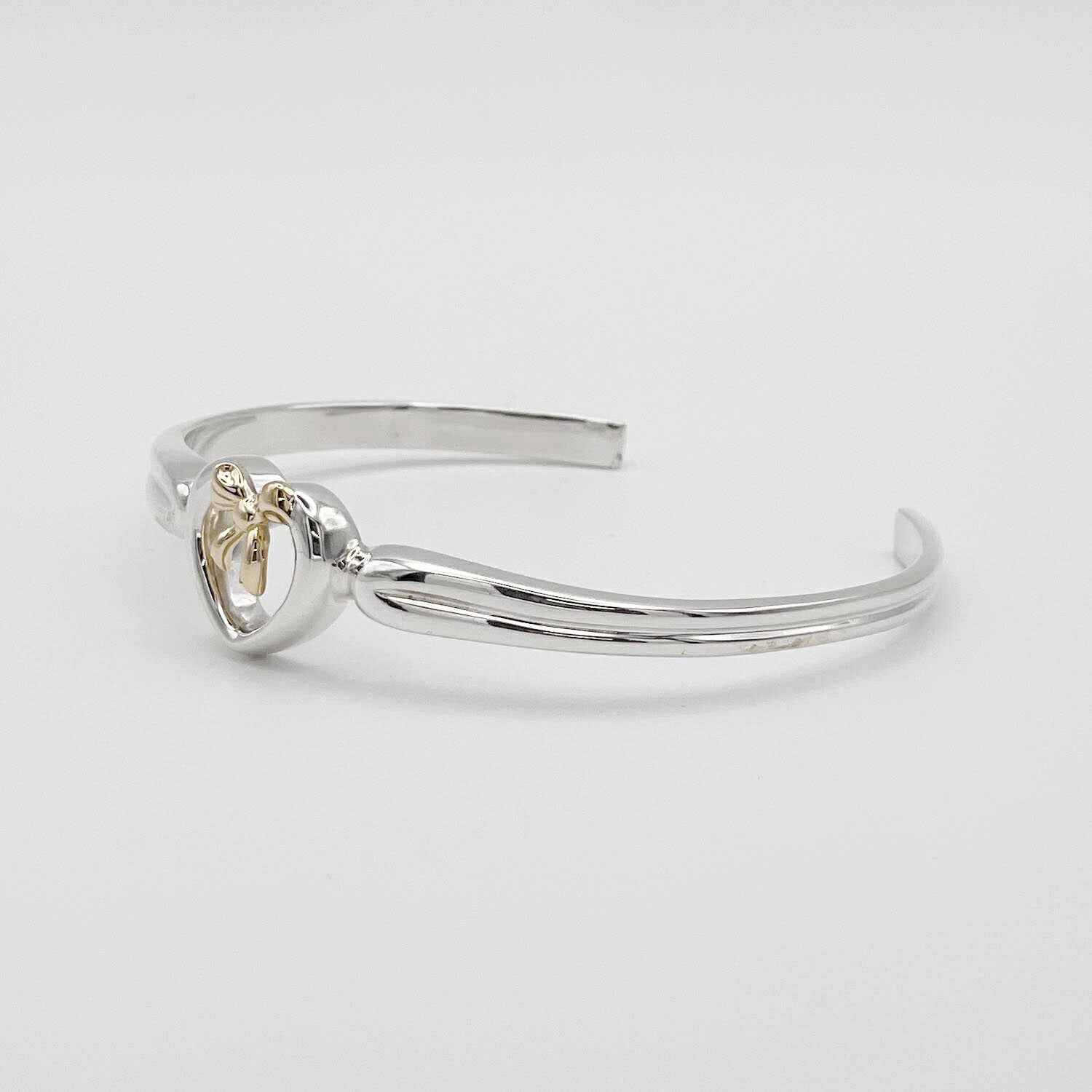 Tiffany&Co. ティファニー リボン ハート ブレスレット 925/750 新品仕上済