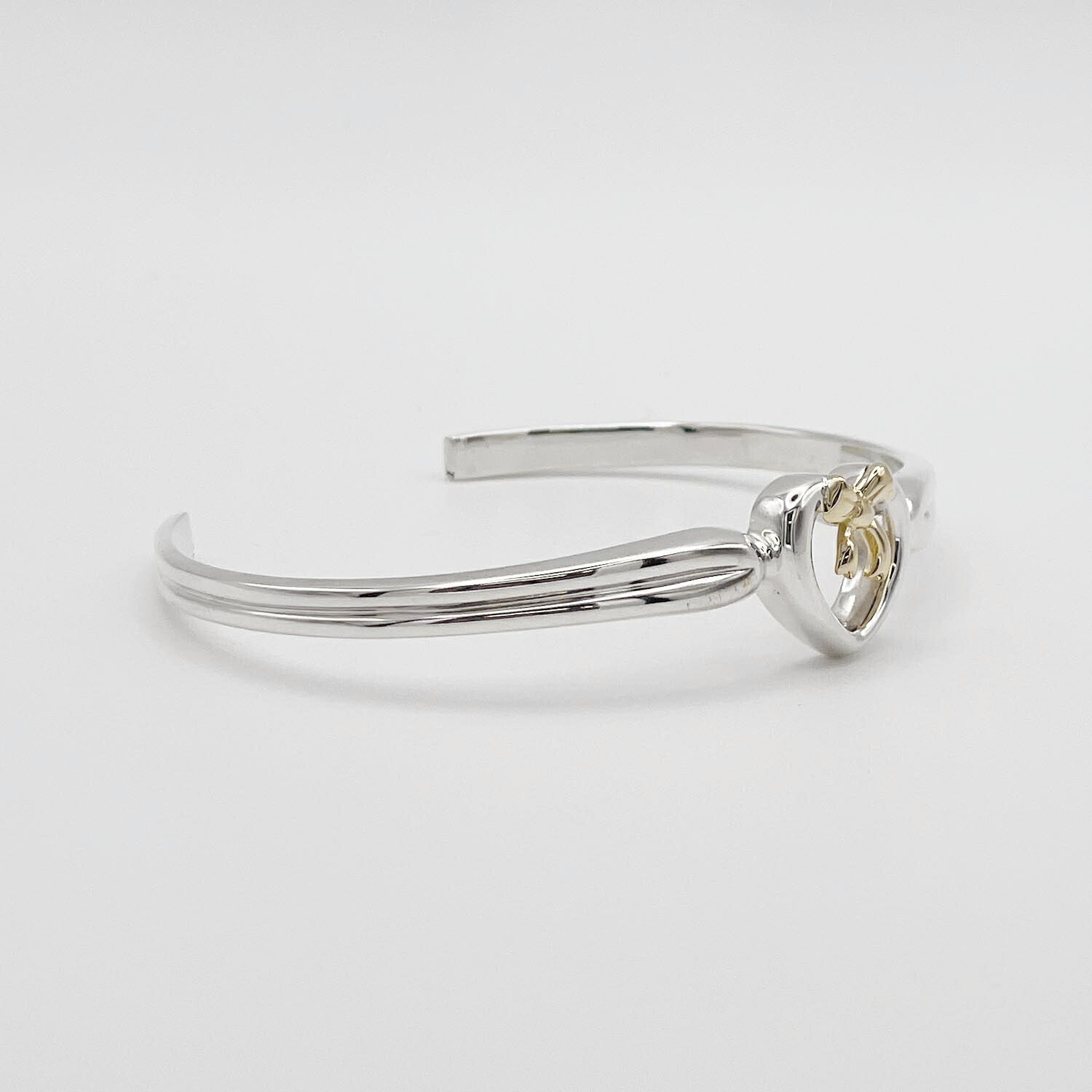 Tiffany&Co. ティファニー リボン ハート ブレスレット 925/750 新品仕上済