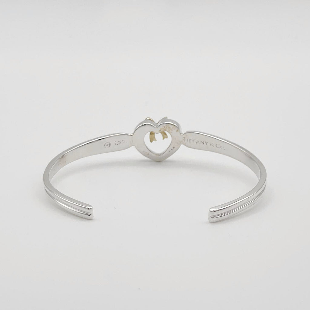 Tiffany&Co. ティファニー リボン ハート ブレスレット 925/750 新品仕上済