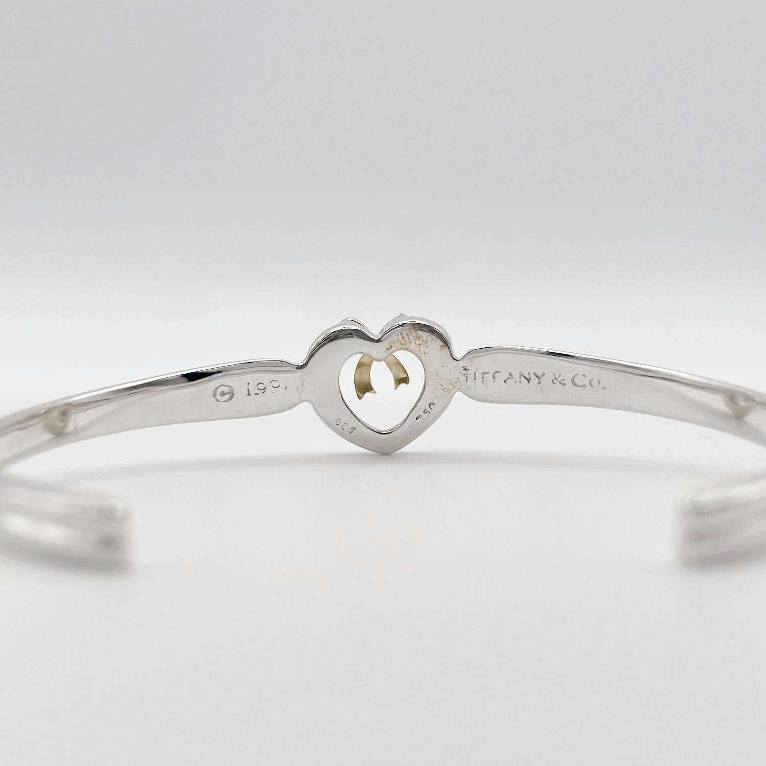 Tiffany&Co. ティファニー リボン ハート ブレスレット 925/750 新品仕上済