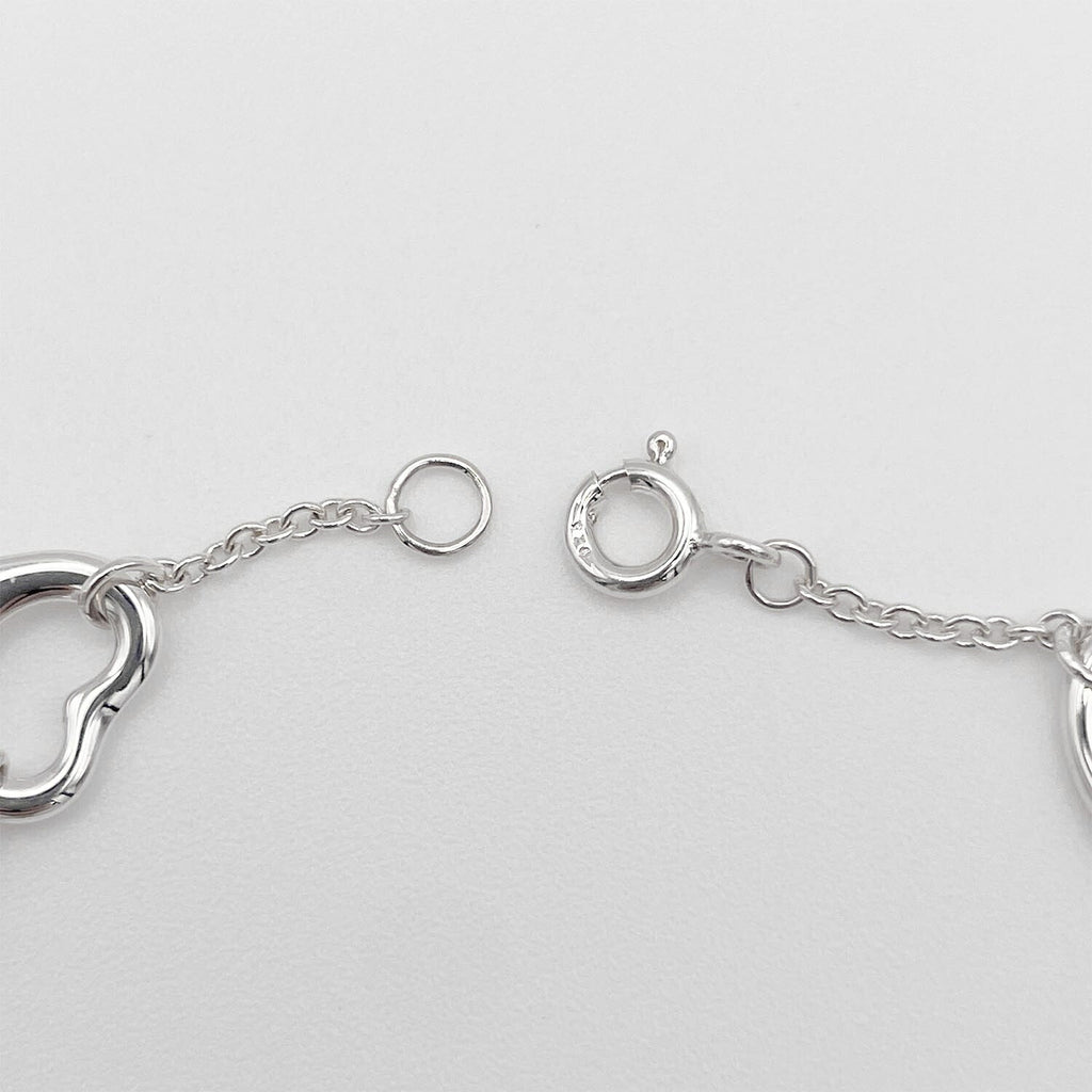 Tiffany&Co. ティファニー オープンハート 5P ブレスレット 新品仕上済