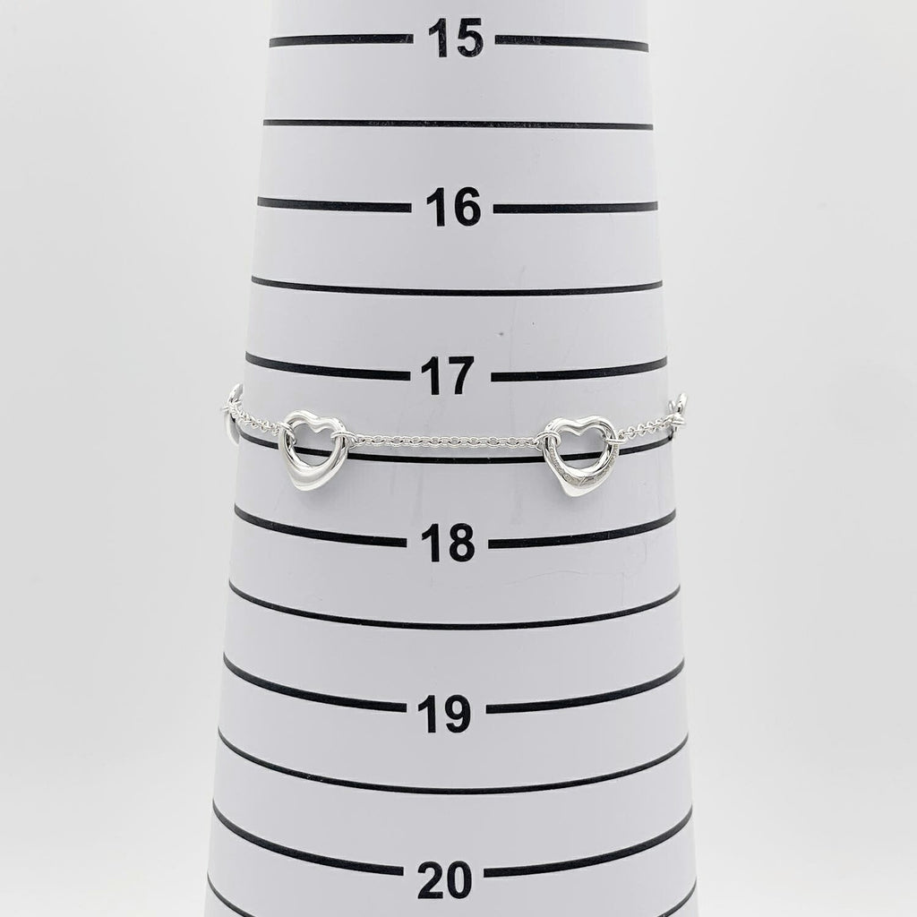 Tiffany&Co. ティファニー オープンハート 5P ブレスレット 新品仕上済
