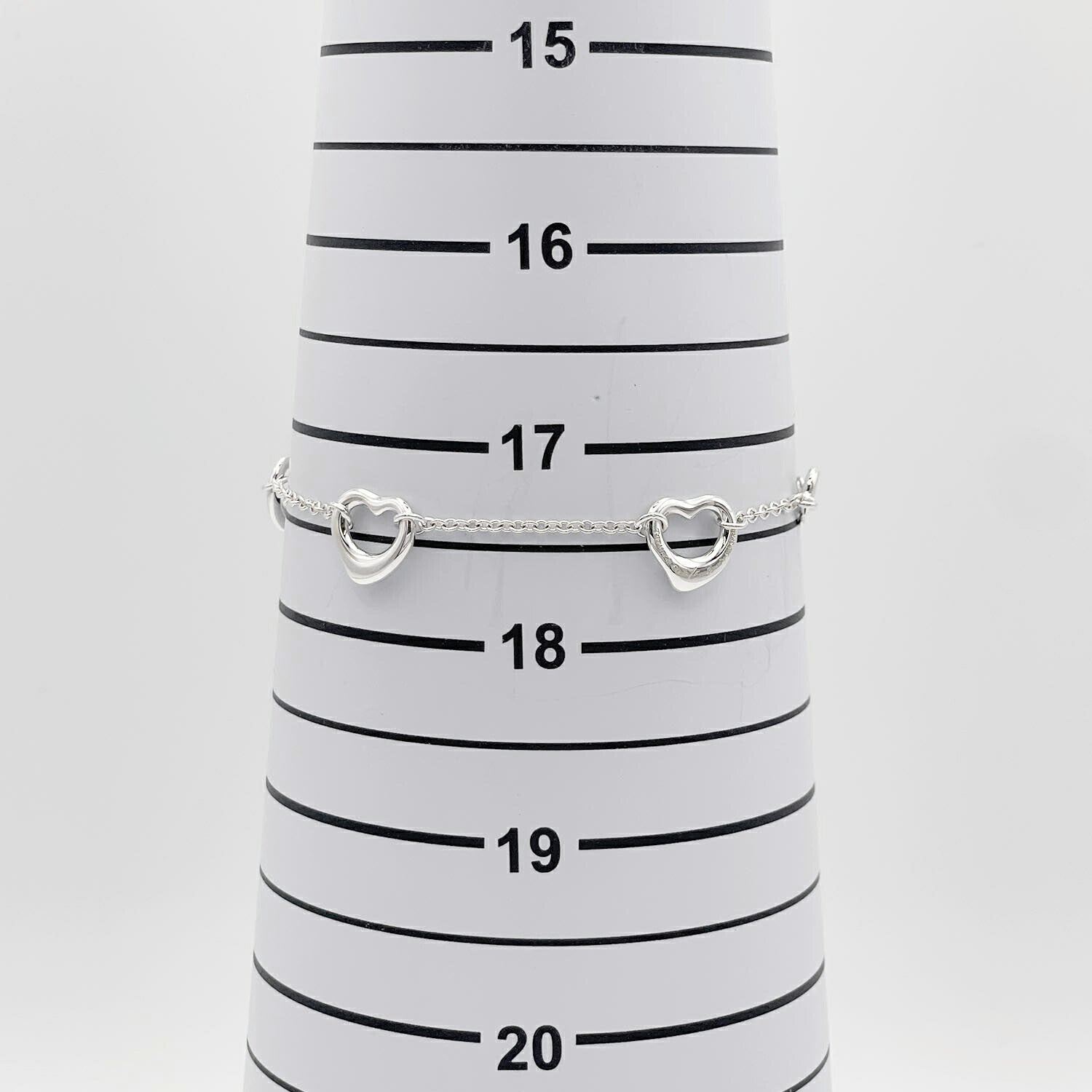 Tiffany&Co. ティファニー オープンハート 5P ブレスレット 新品仕上済