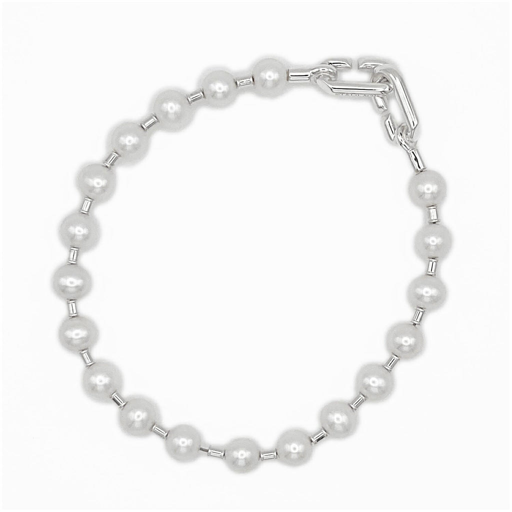 Tiffany&Co. ティファニー ハードウェア パール ブレスレット 9.2g 925 新品仕上済