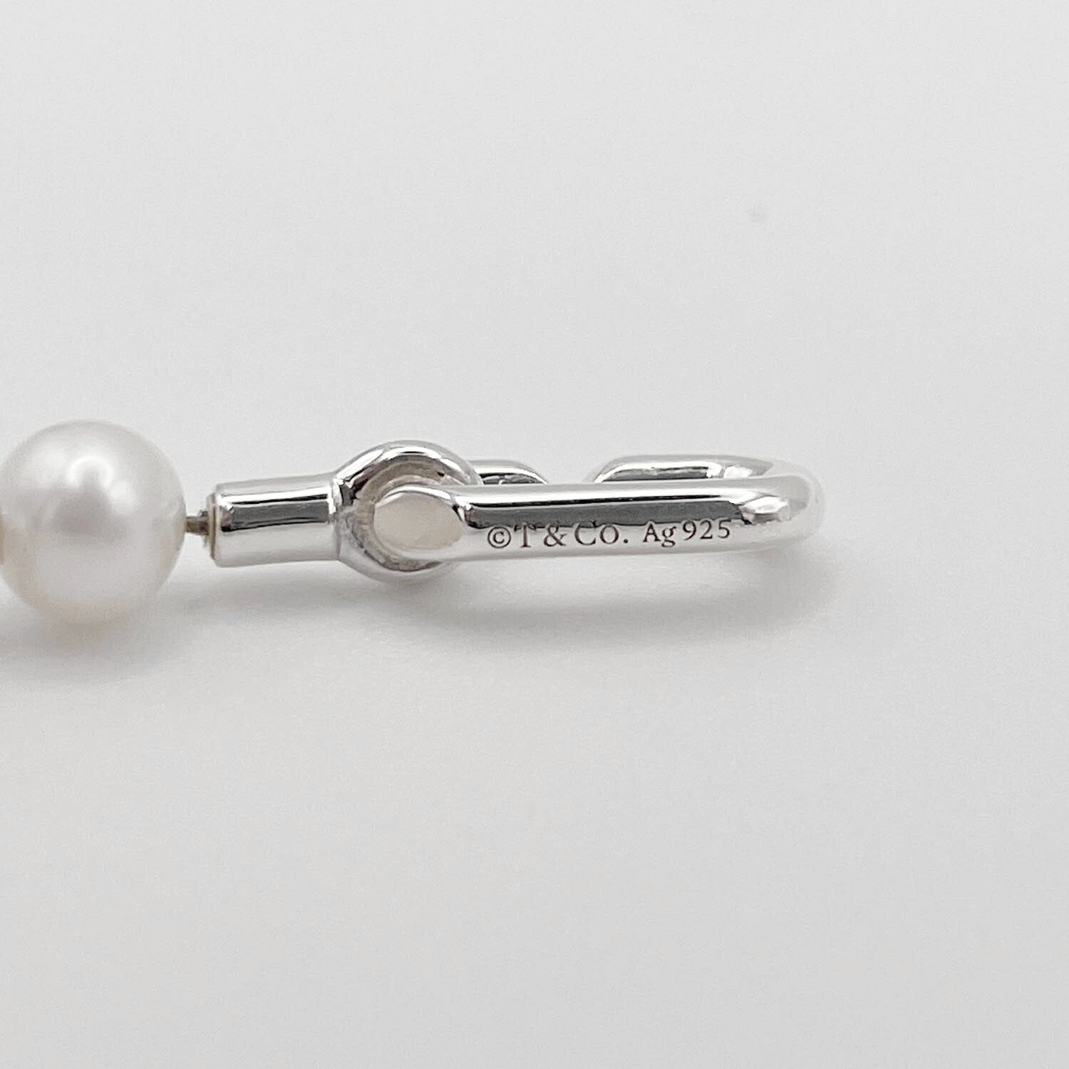 Tiffany&Co. ティファニー ハードウェア パール ブレスレット 9.2g 925 新品仕上済