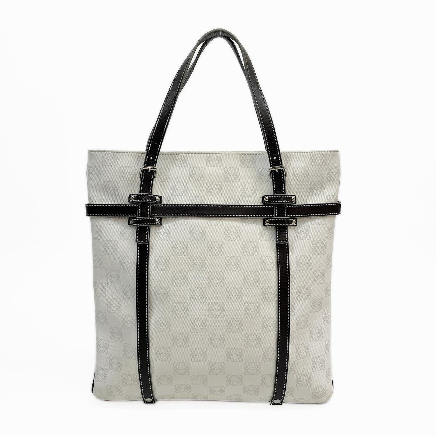 LOEWE ロエベ トートバッグ アナグラム PVC×レザー