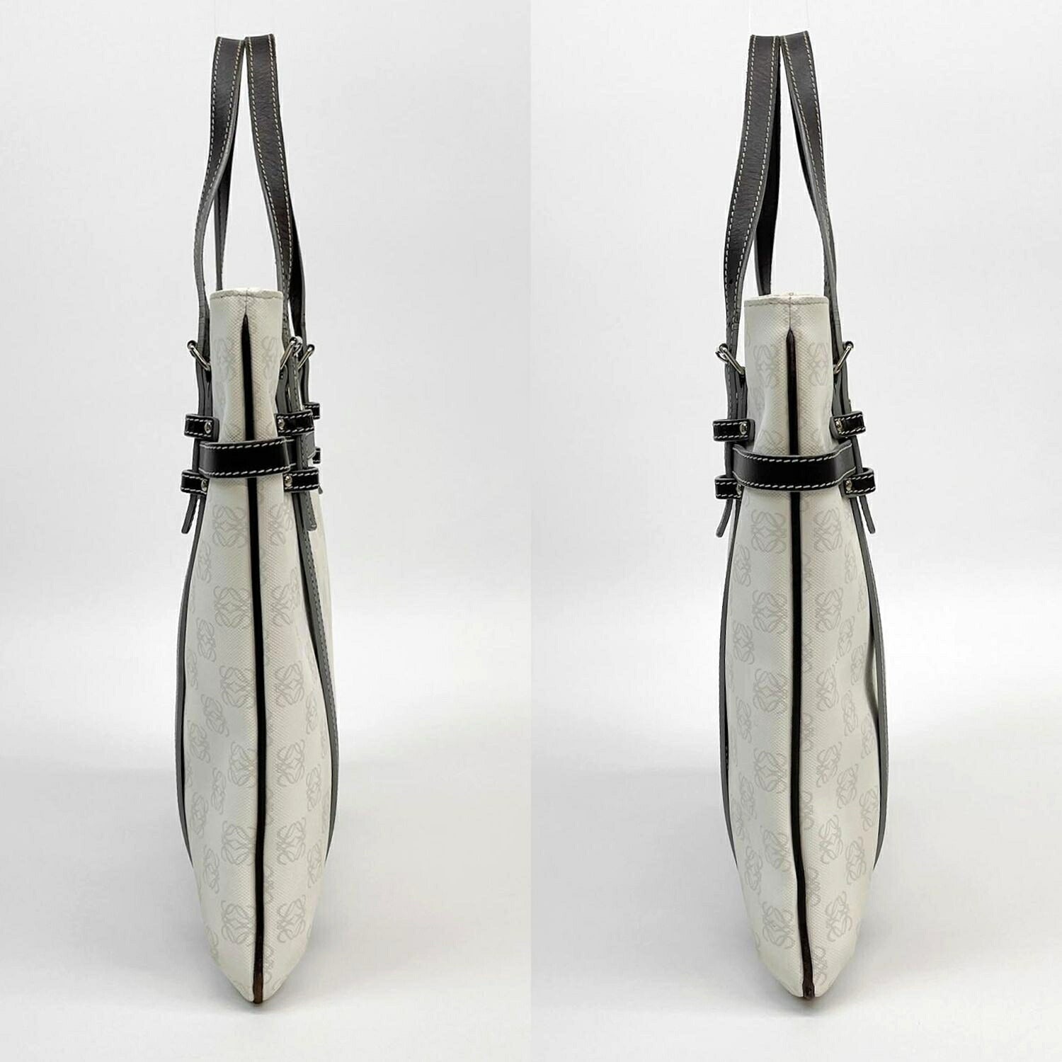 LOEWE ロエベ トートバッグ アナグラム PVC×レザー