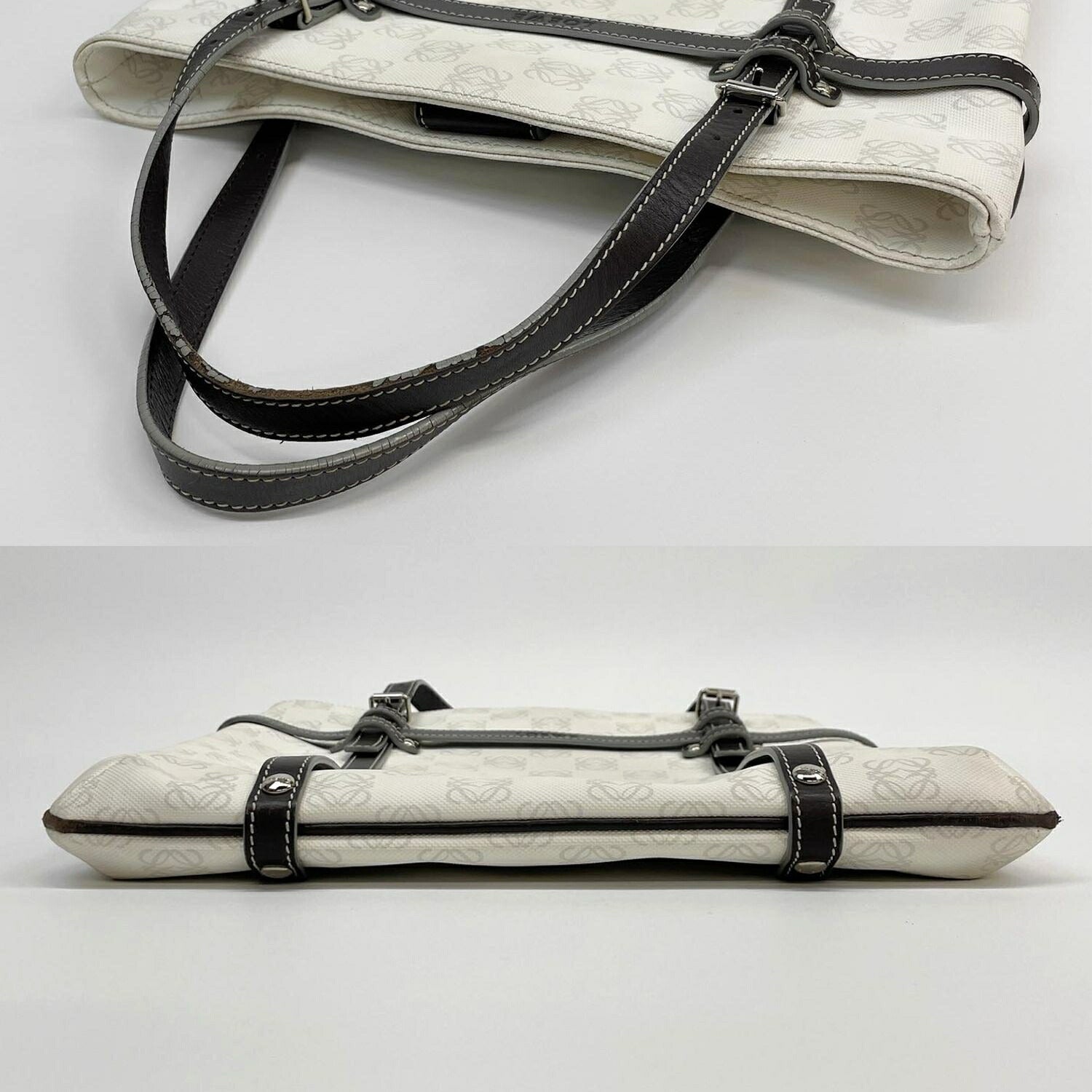 LOEWE ロエベ トートバッグ アナグラム PVC×レザー