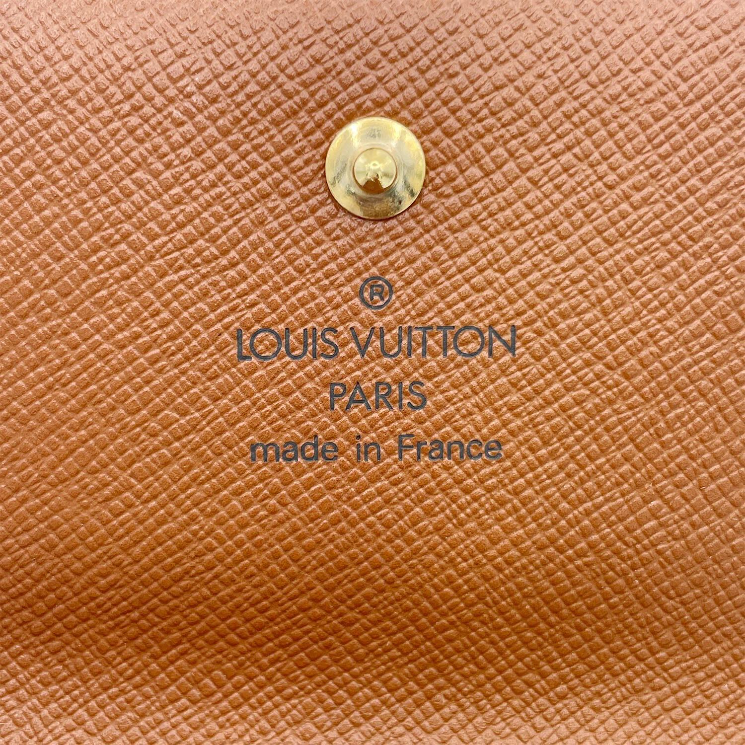 LOUIS VUITTON ヴィトン Wホック 財布 M61652 モノグラム