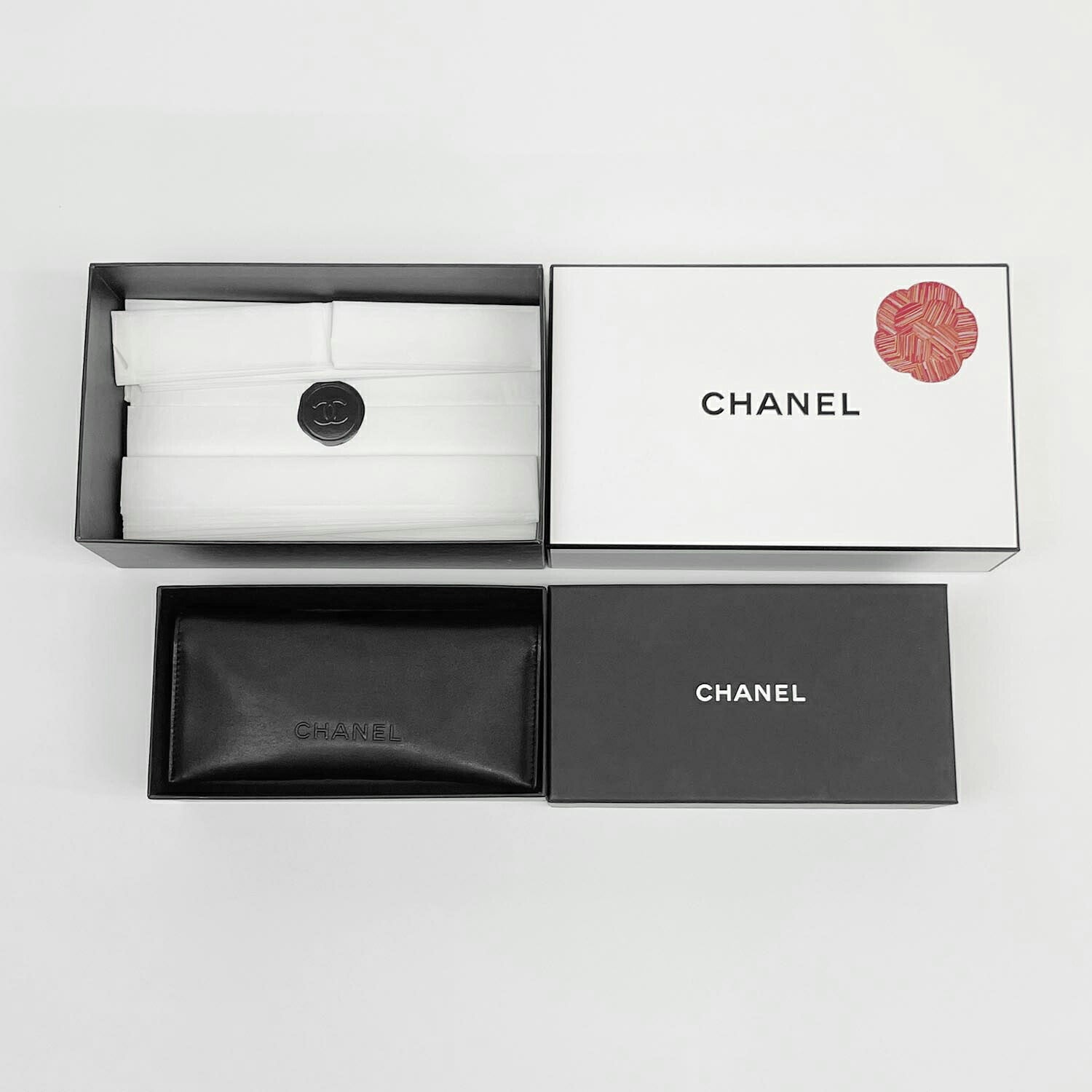 CHANEL シャネル 4245 125/6S サングラス グラスチェーン付 パール レザー