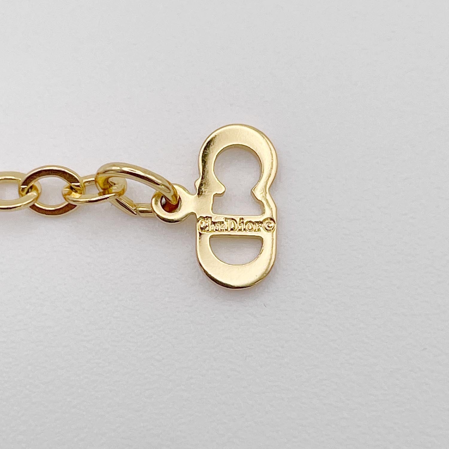 Dior ディオール ネックレス 大粒ストーン ヴィンテージ