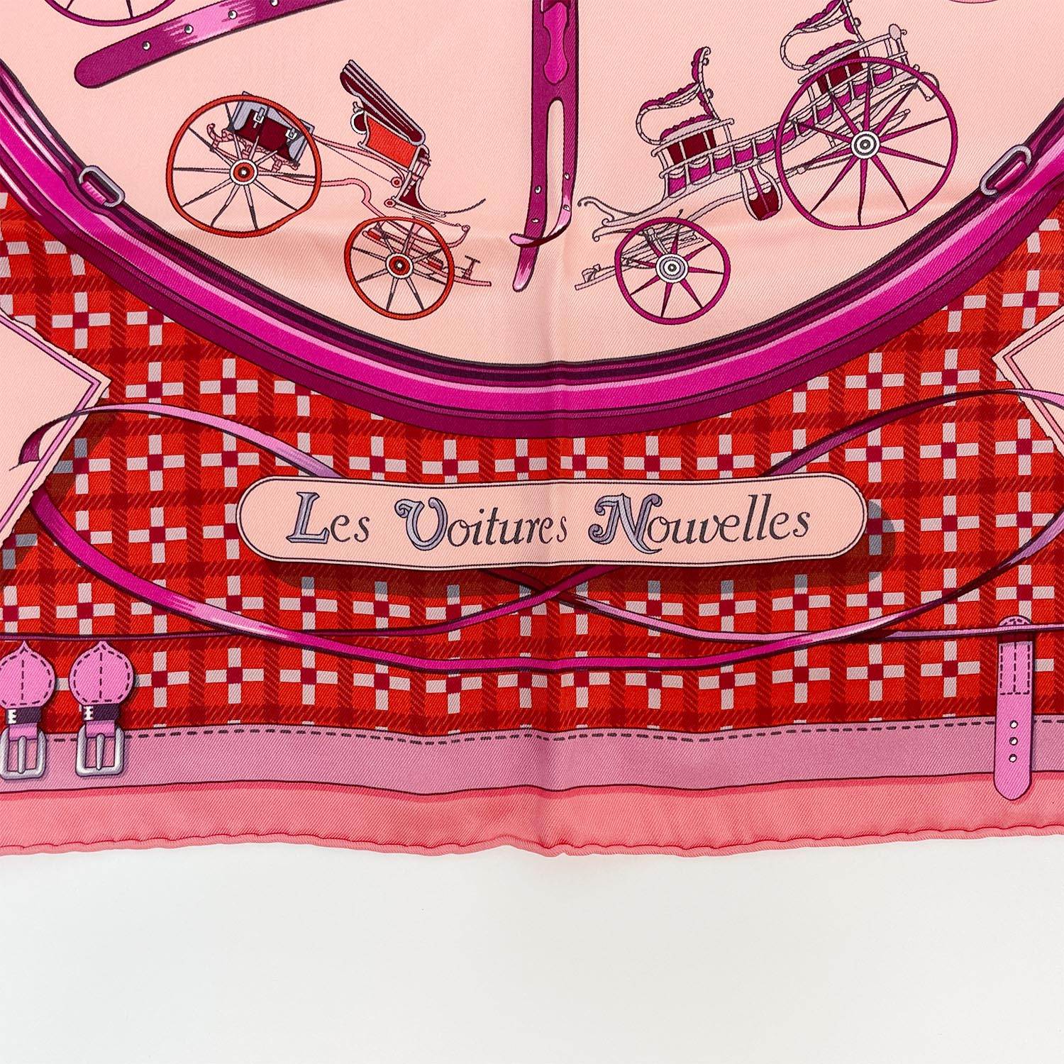 HERMES エルメス カレ65 Les Voitures Nouvelles 馬車の変遷 スカーフ