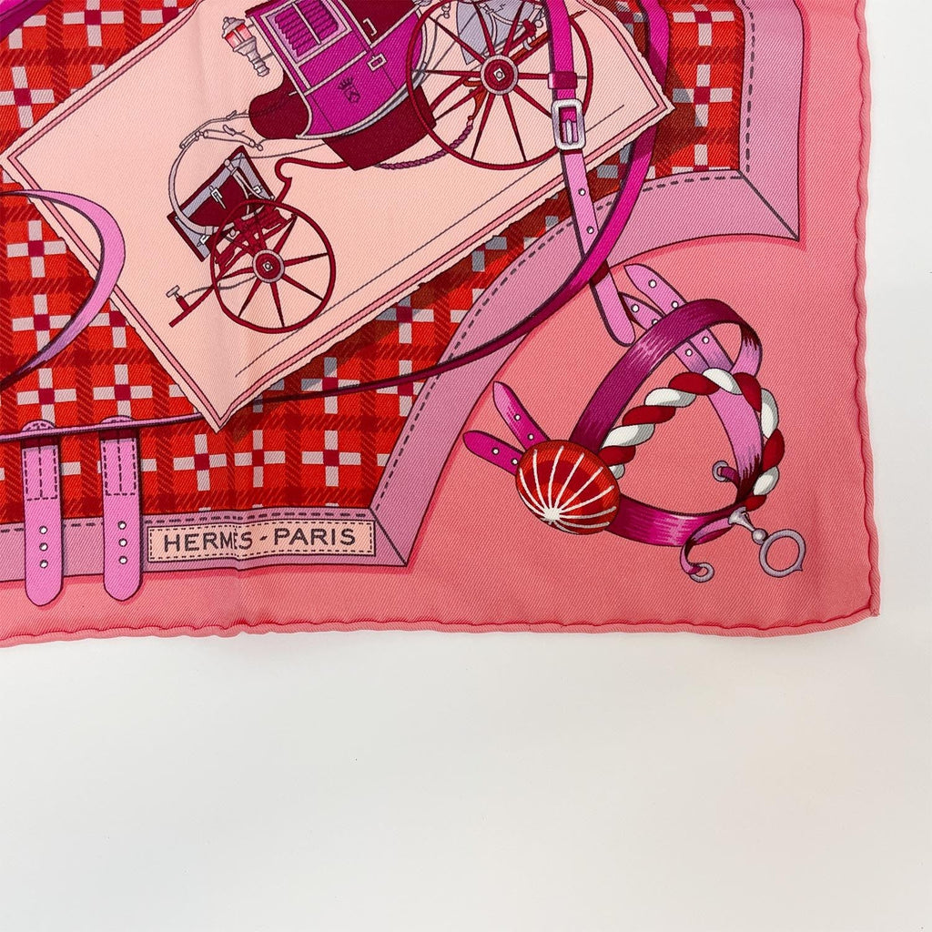 HERMES エルメス カレ65 Les Voitures Nouvelles 馬車の変遷 スカーフ