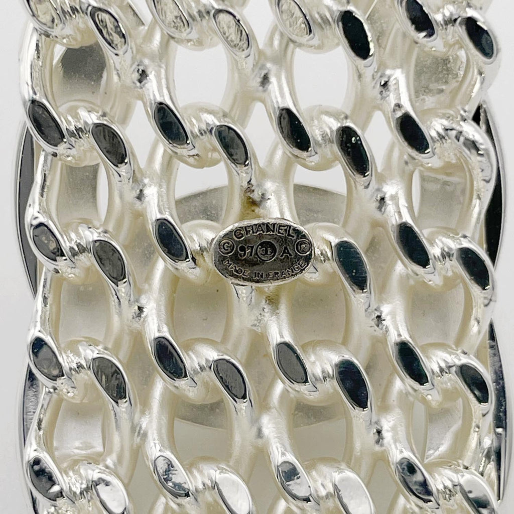 CHANEL シャネル バングル メッシュ ココマーク ターンロック ブレスレット 97A ヴィンテージ
