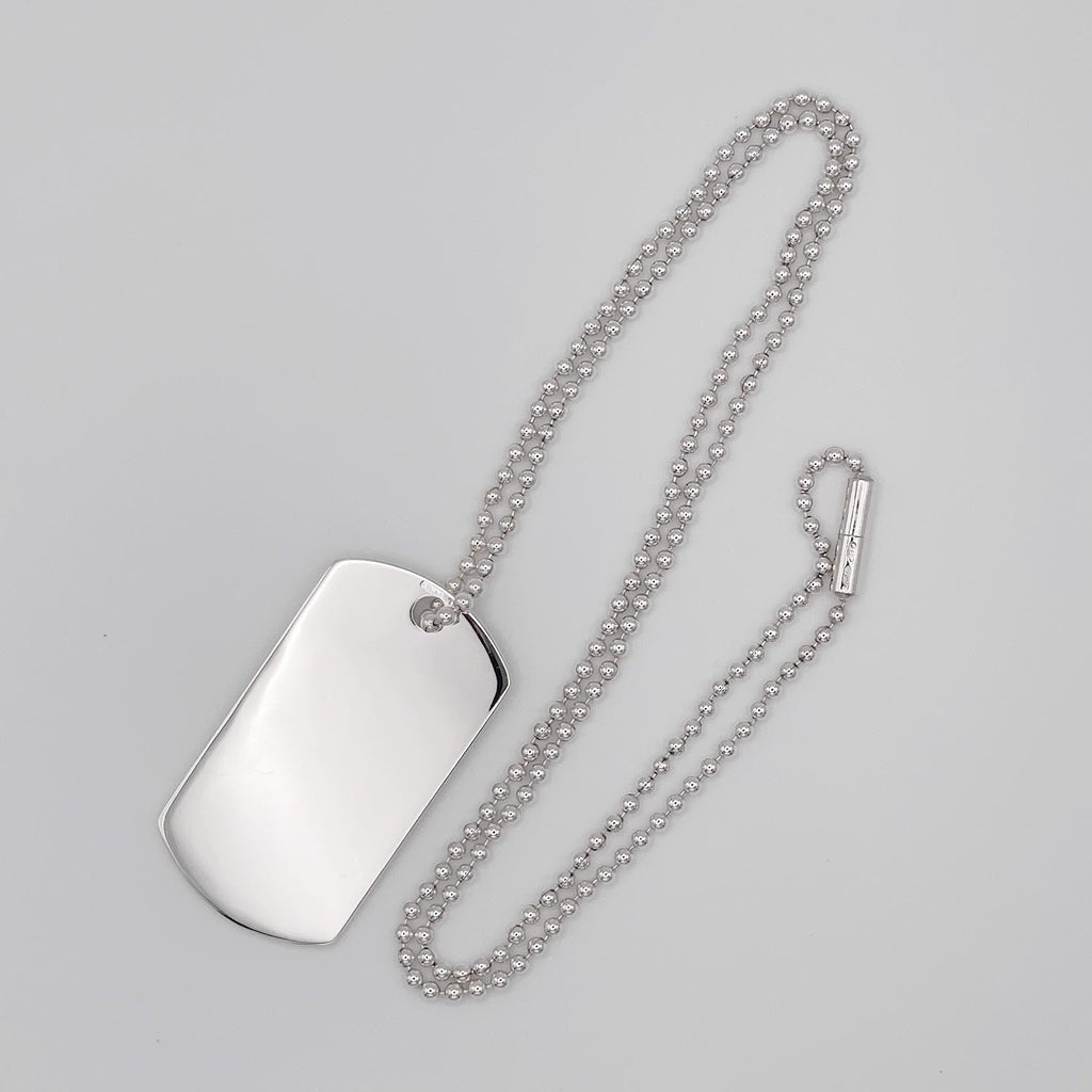 GUCCI グッチ ドッグタグ プレート ネックレス SV925 ペンダント