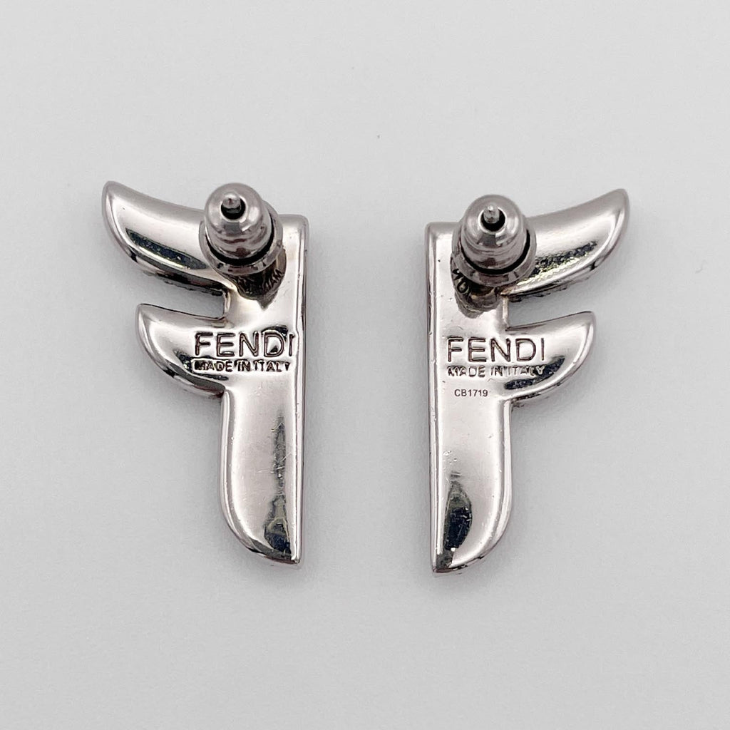 FENDI フェンディ FFロゴ ラインストーン ピアス