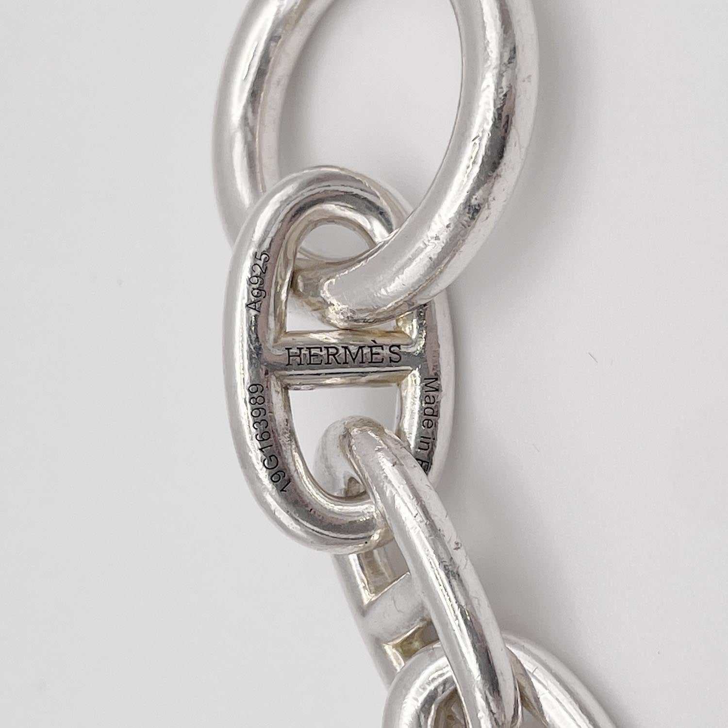 HERMES エルメス ブレスレット TGM 11コマ シェーヌダンクル 19G AG925 99.4g