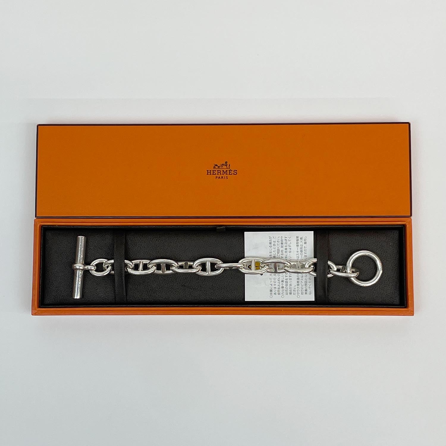 HERMES エルメス ブレスレット TGM 11コマ シェーヌダンクル 19G AG925 99.4g