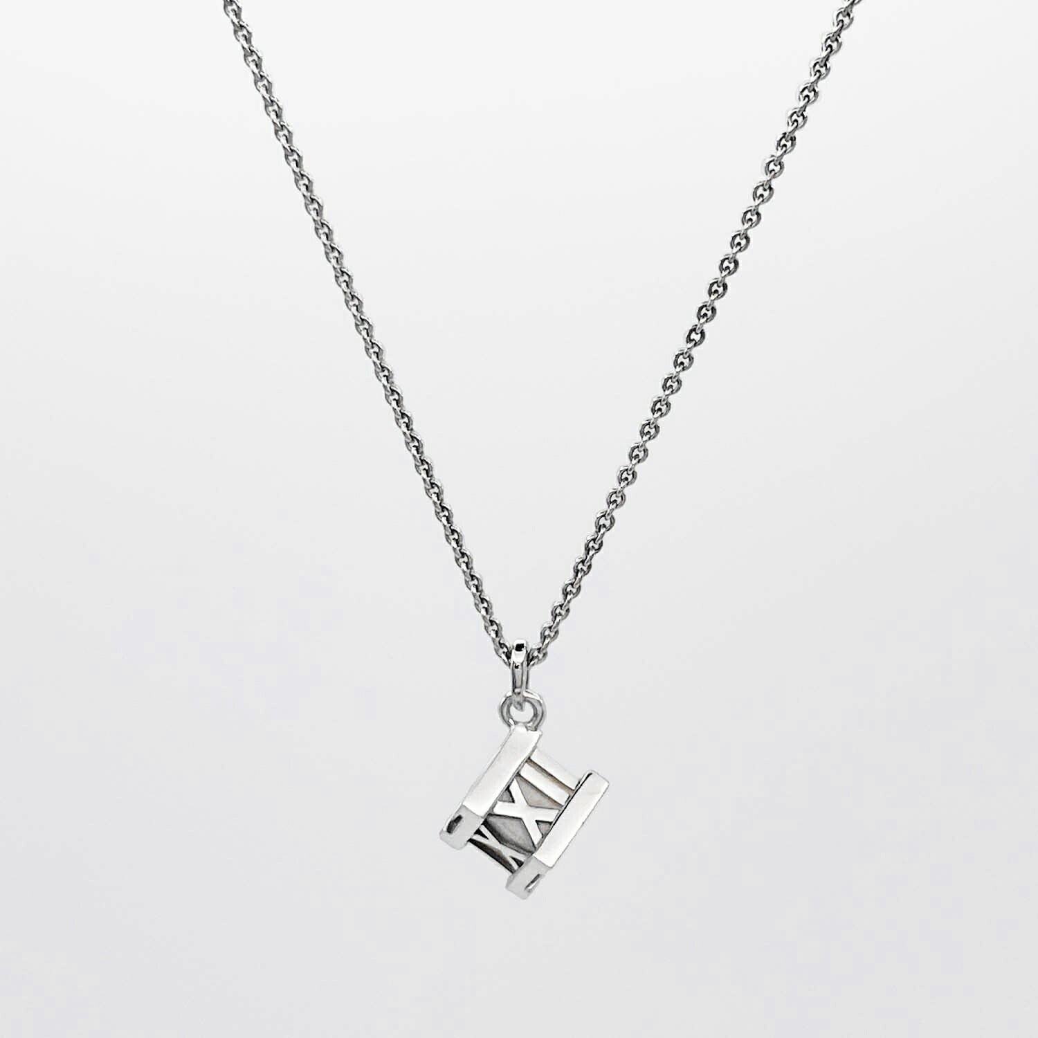 新品仕上済 Tiffany&Co. ティファニー アトラス キューブ ネックレス SV925