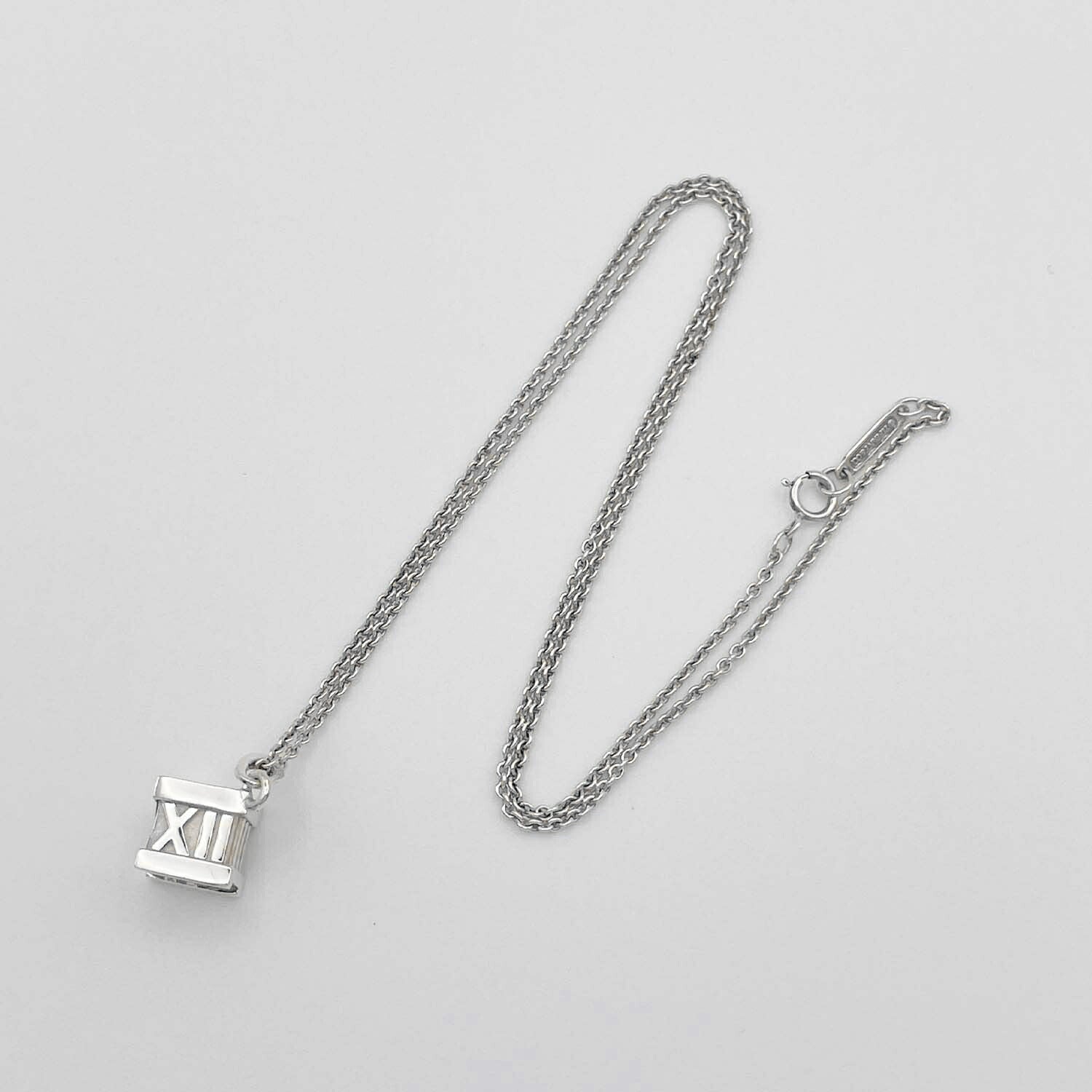 新品仕上済 Tiffany&Co. ティファニー アトラス キューブ ネックレス SV925