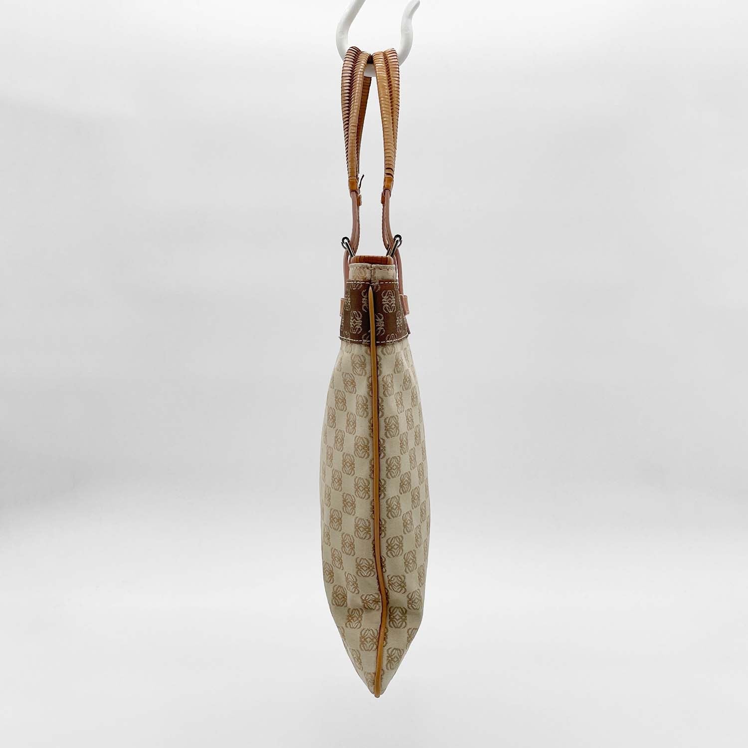 LOEWE ロエベ アナグラム ミニエビデンス キャンバス トートバッグ レッスン お稽古