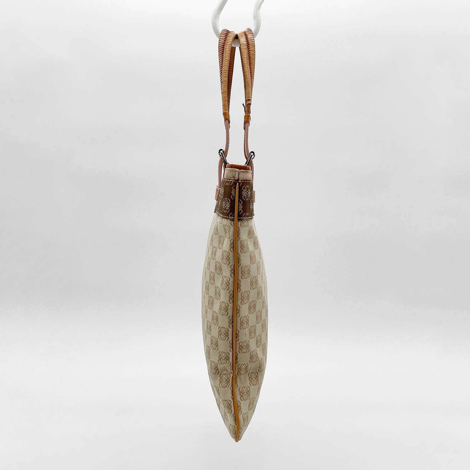 LOEWE ロエベ アナグラム ミニエビデンス キャンバス トートバッグ レッスン お稽古