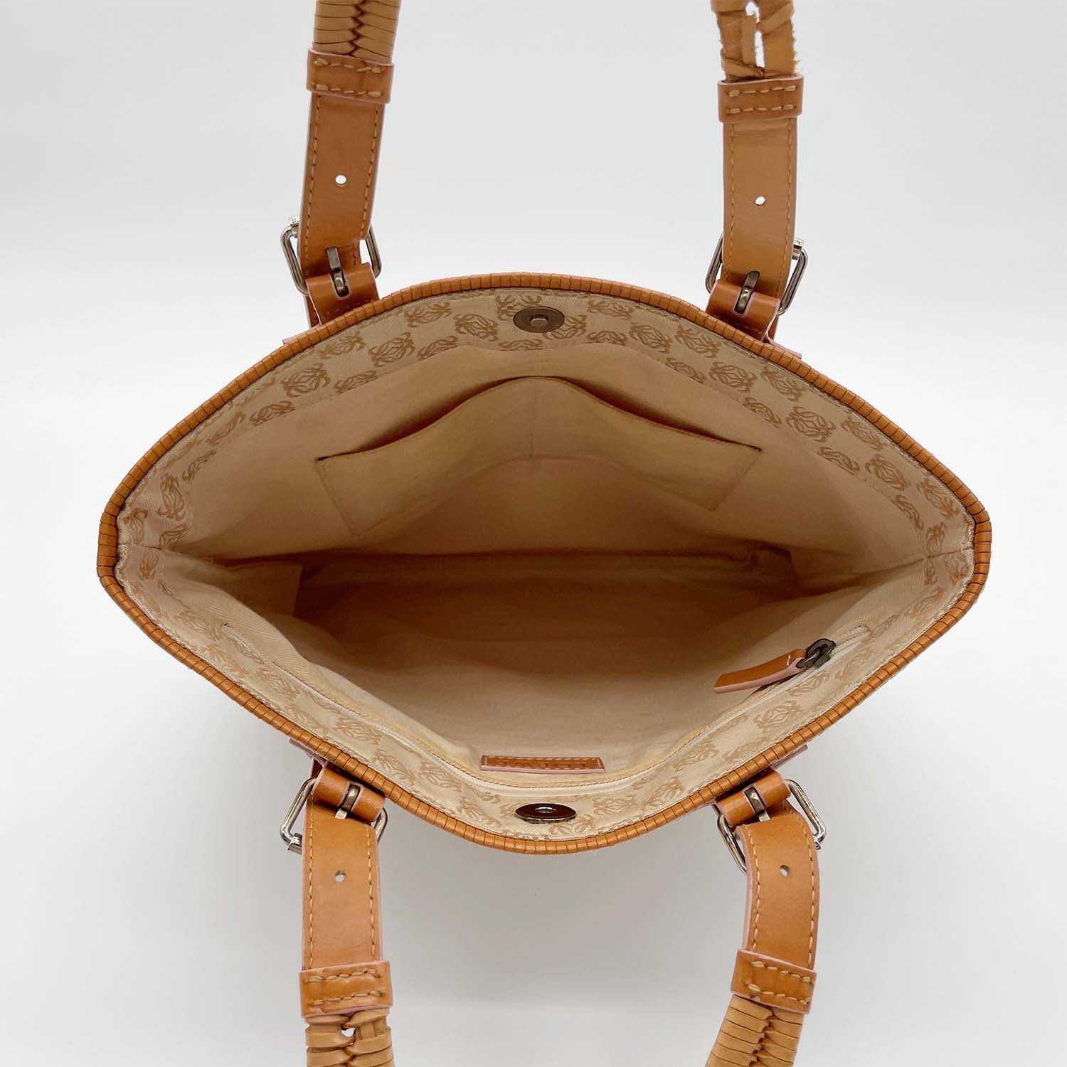LOEWE ロエベ アナグラム ミニエビデンス キャンバス トートバッグ レッスン お稽古