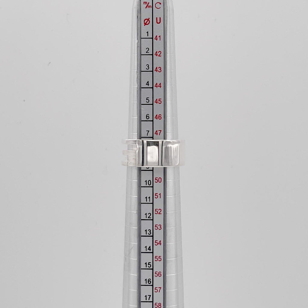 美品 GUCCI グッチ 8号 カットアウトG リング SV925