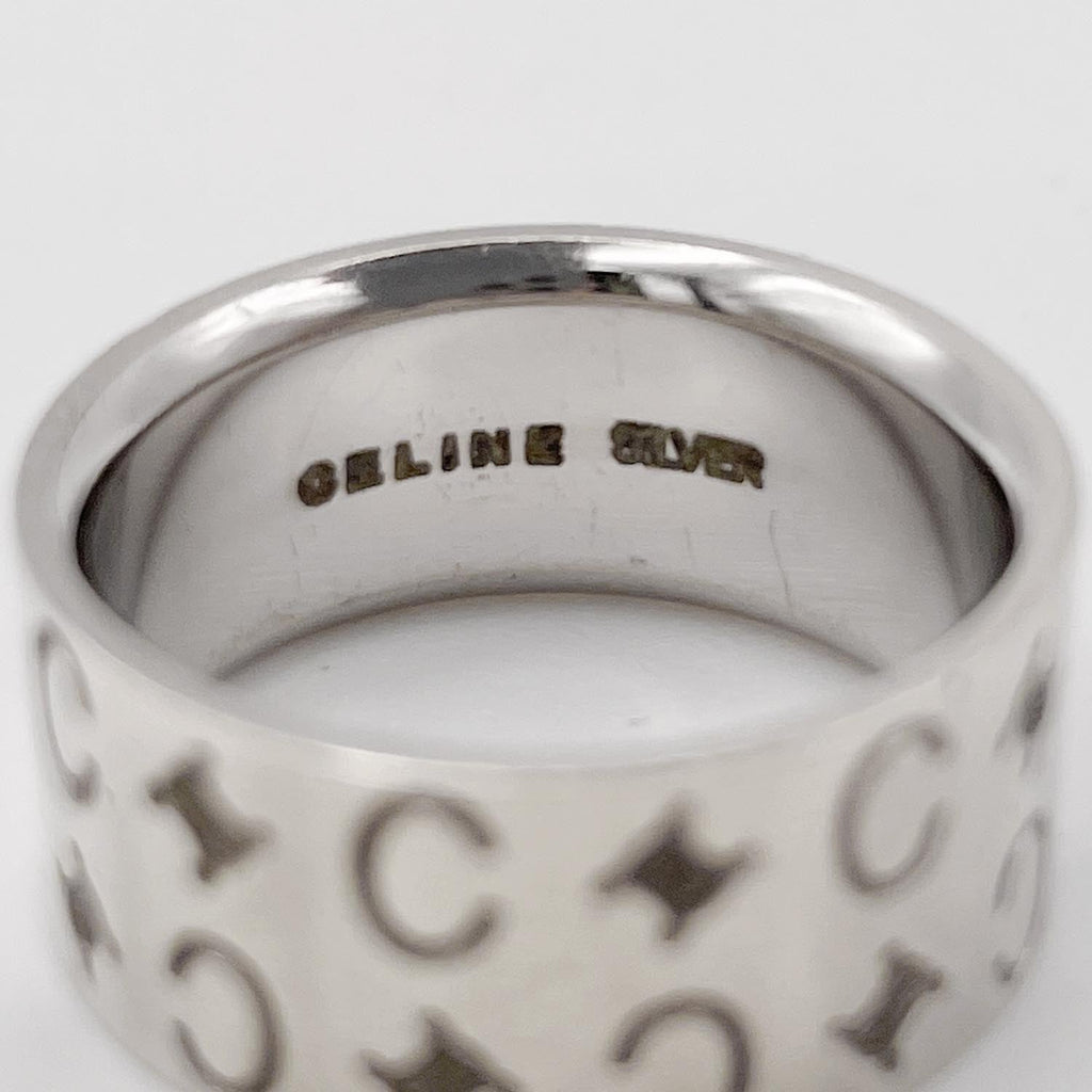 CELINE セリーヌ 11.5号 マカダム リング SILVER
