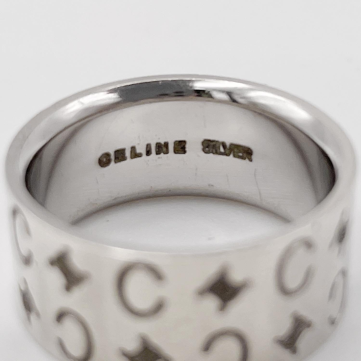 CELINE セリーヌ 11.5号 マカダム リング SILVER