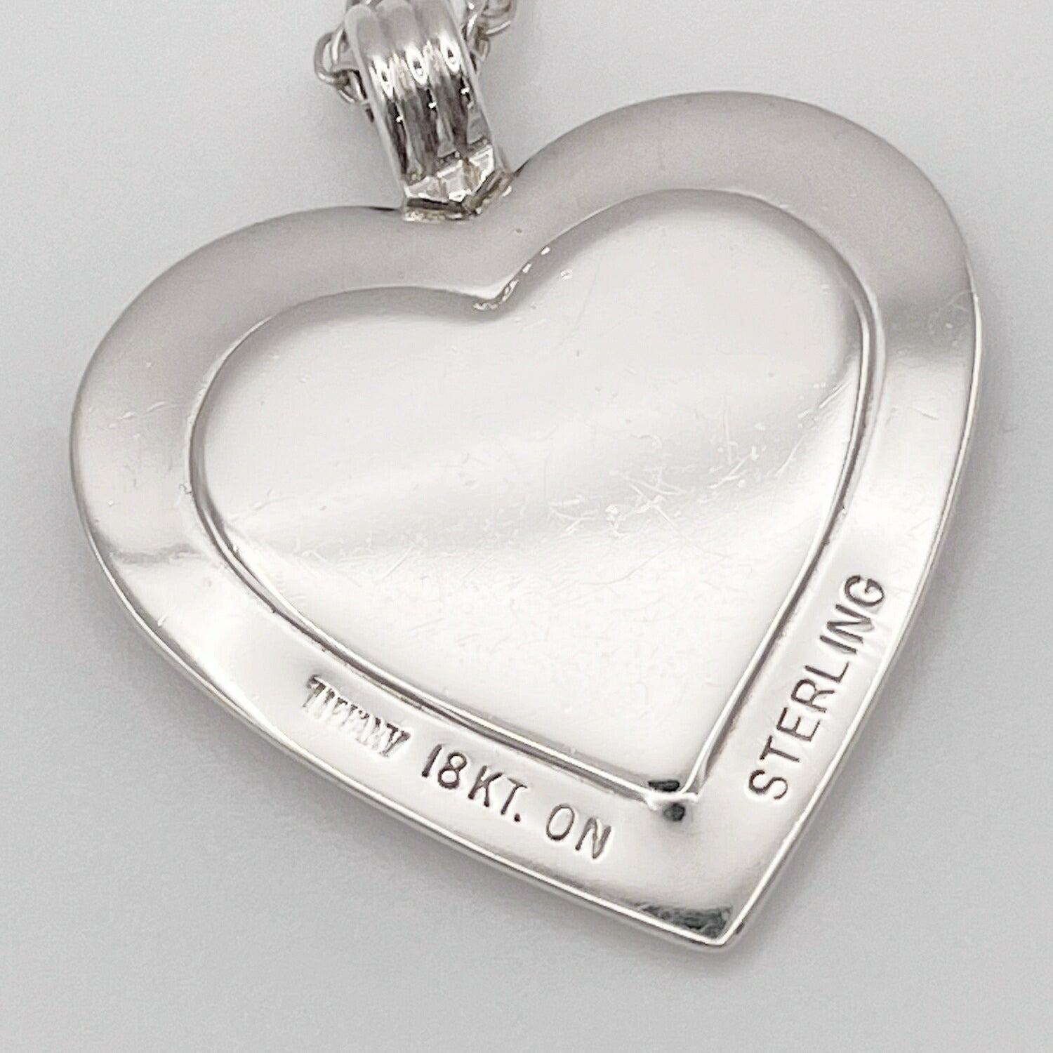 Tiffany&Co. ティファニー ハート ネックレス 18KT STERLING
