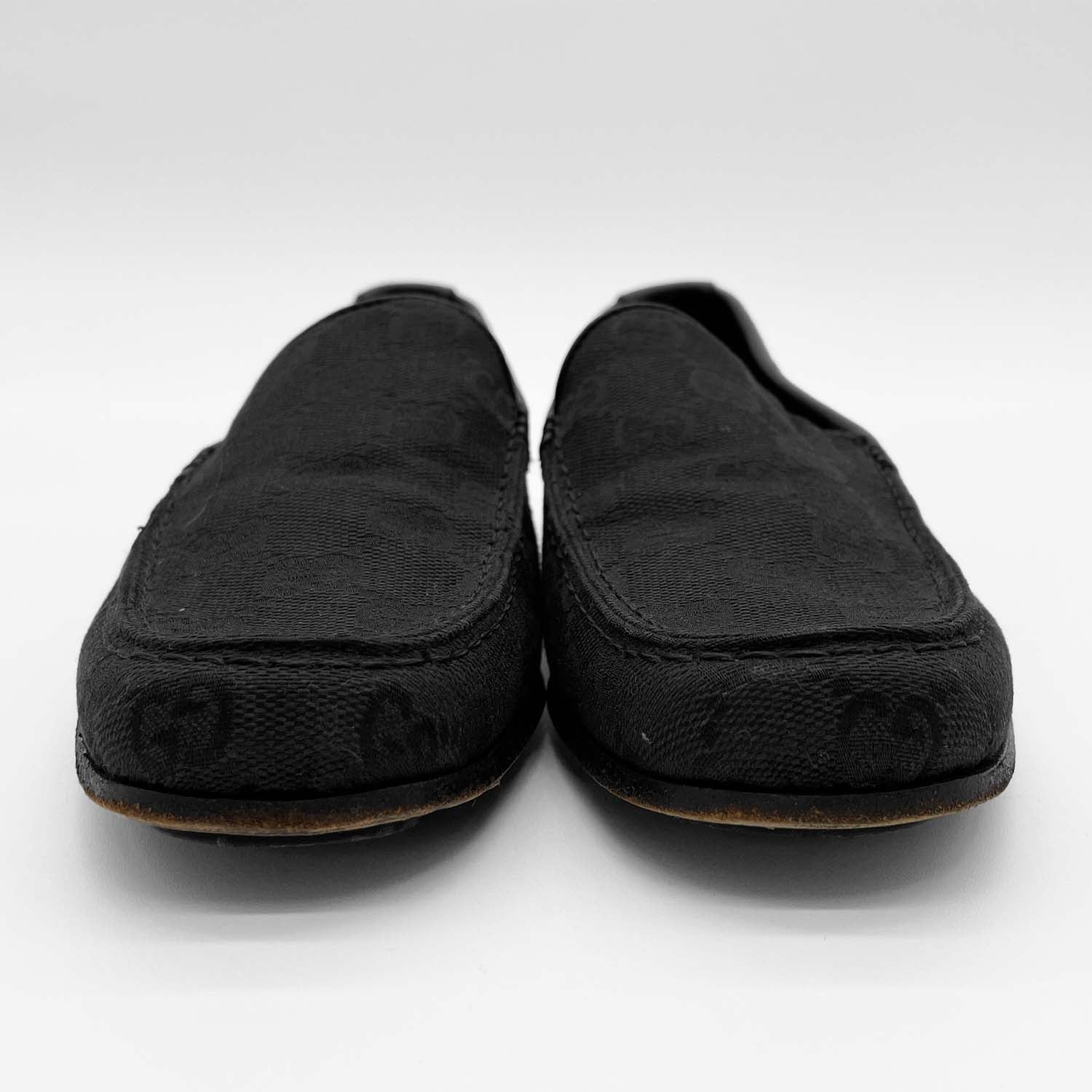 GUCCI グッチ GGキャンバス ドライビングシューズ ブラック 35 1/2 22.5cm