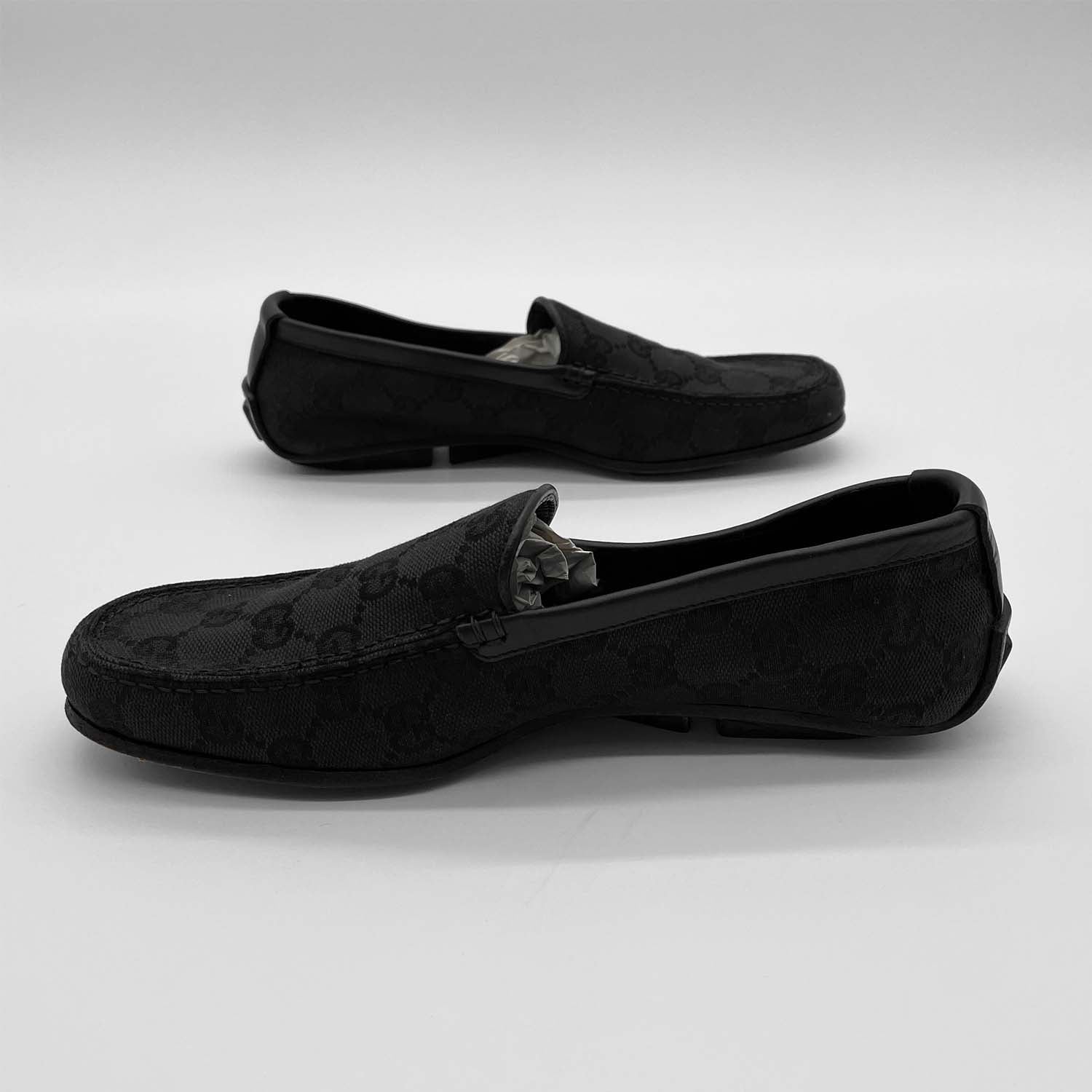 GUCCI グッチ GGキャンバス ドライビングシューズ ブラック 35 1/2 22.5cm