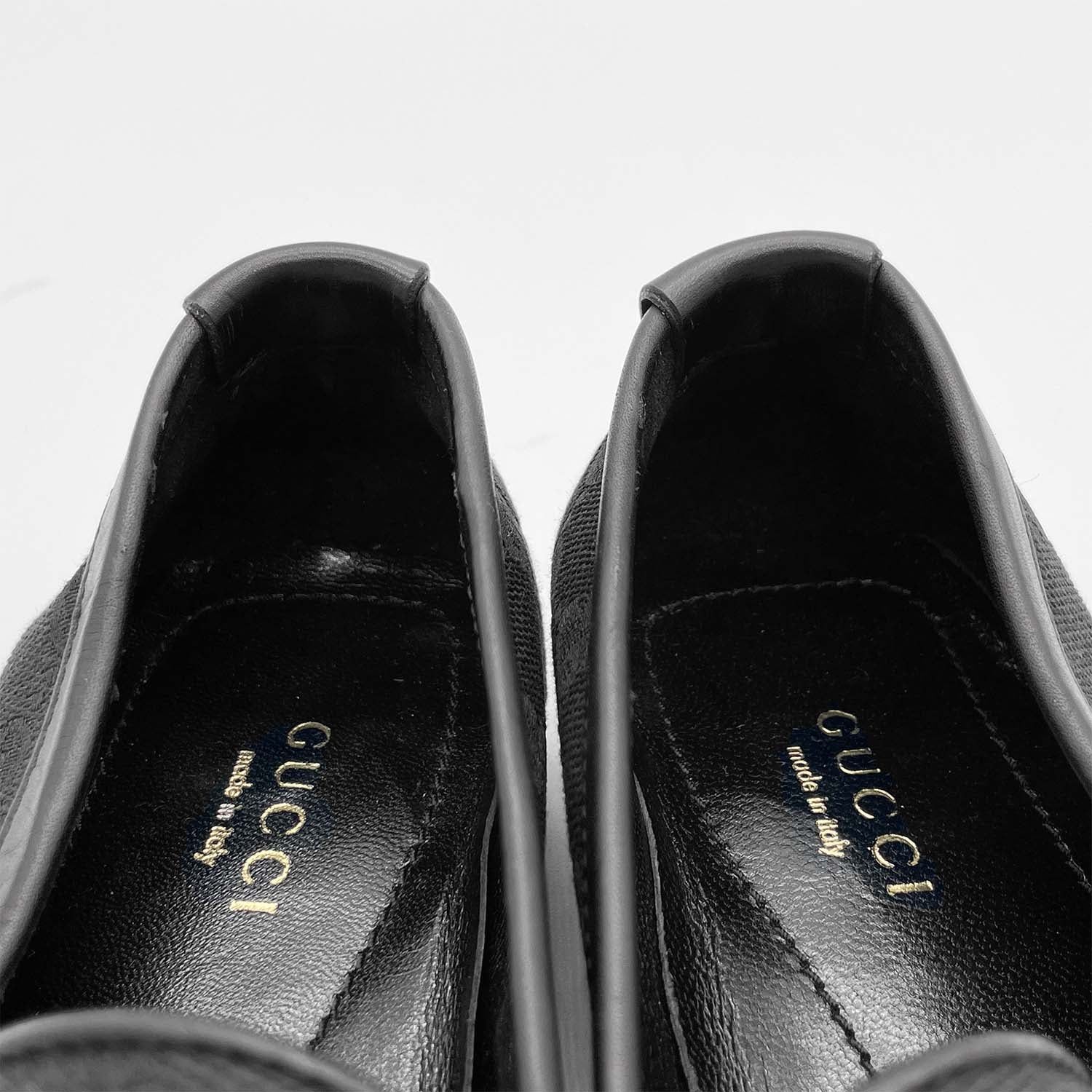GUCCI グッチ GGキャンバス ドライビングシューズ ブラック 35 1/2 22.5cm