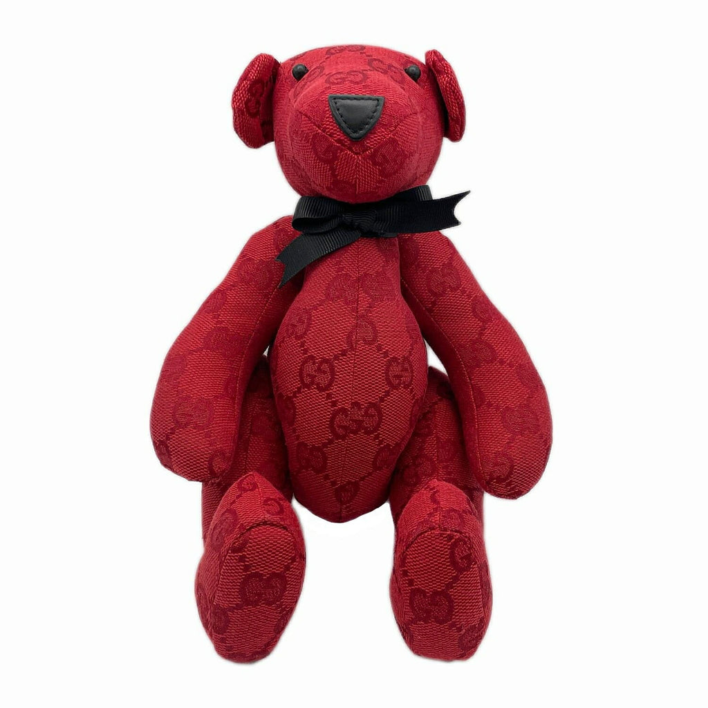 GUCCI グッチ テディベア GG ぬいぐるみ 置き物 キャンバス