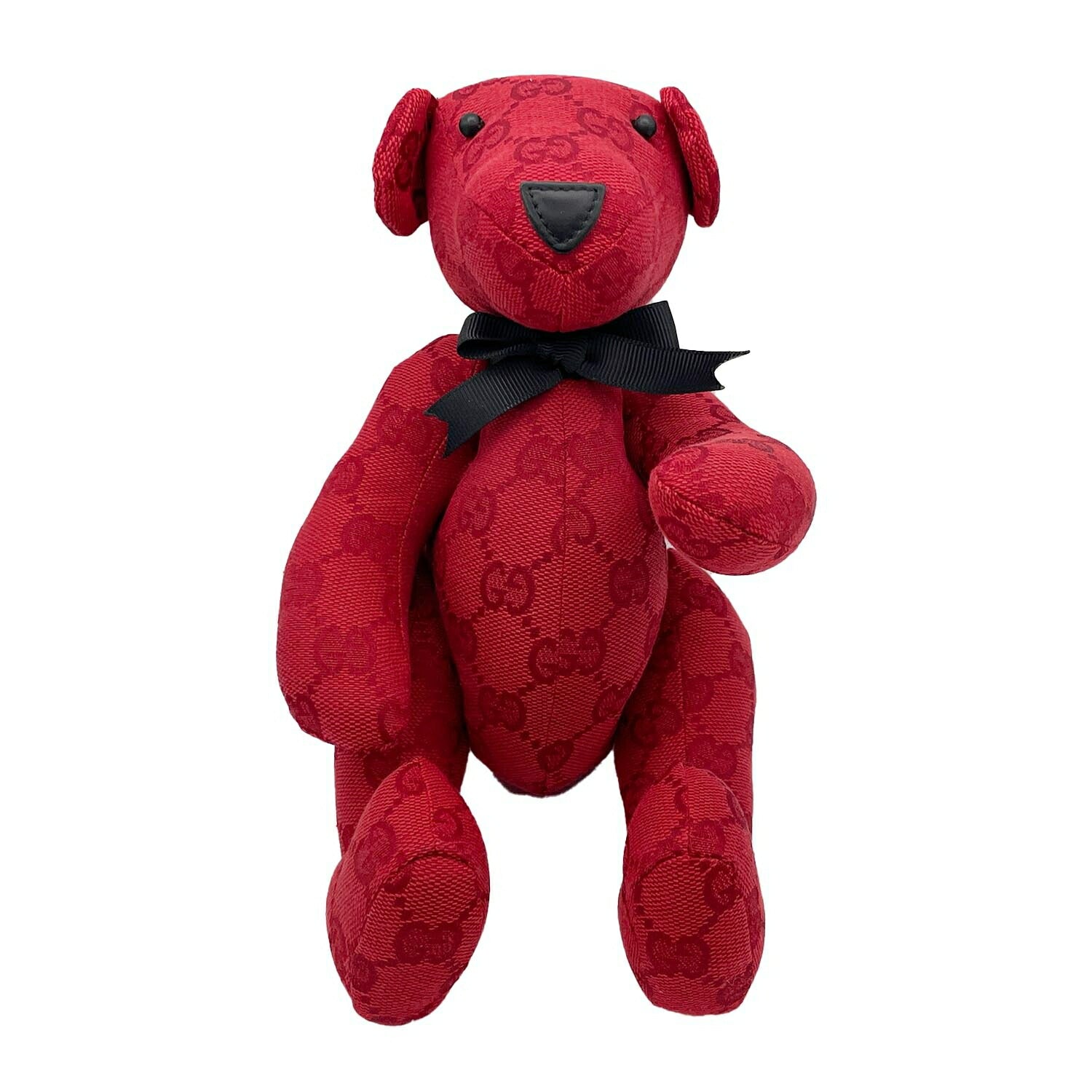 GUCCI グッチ テディベア GG ぬいぐるみ 置き物 キャンバス