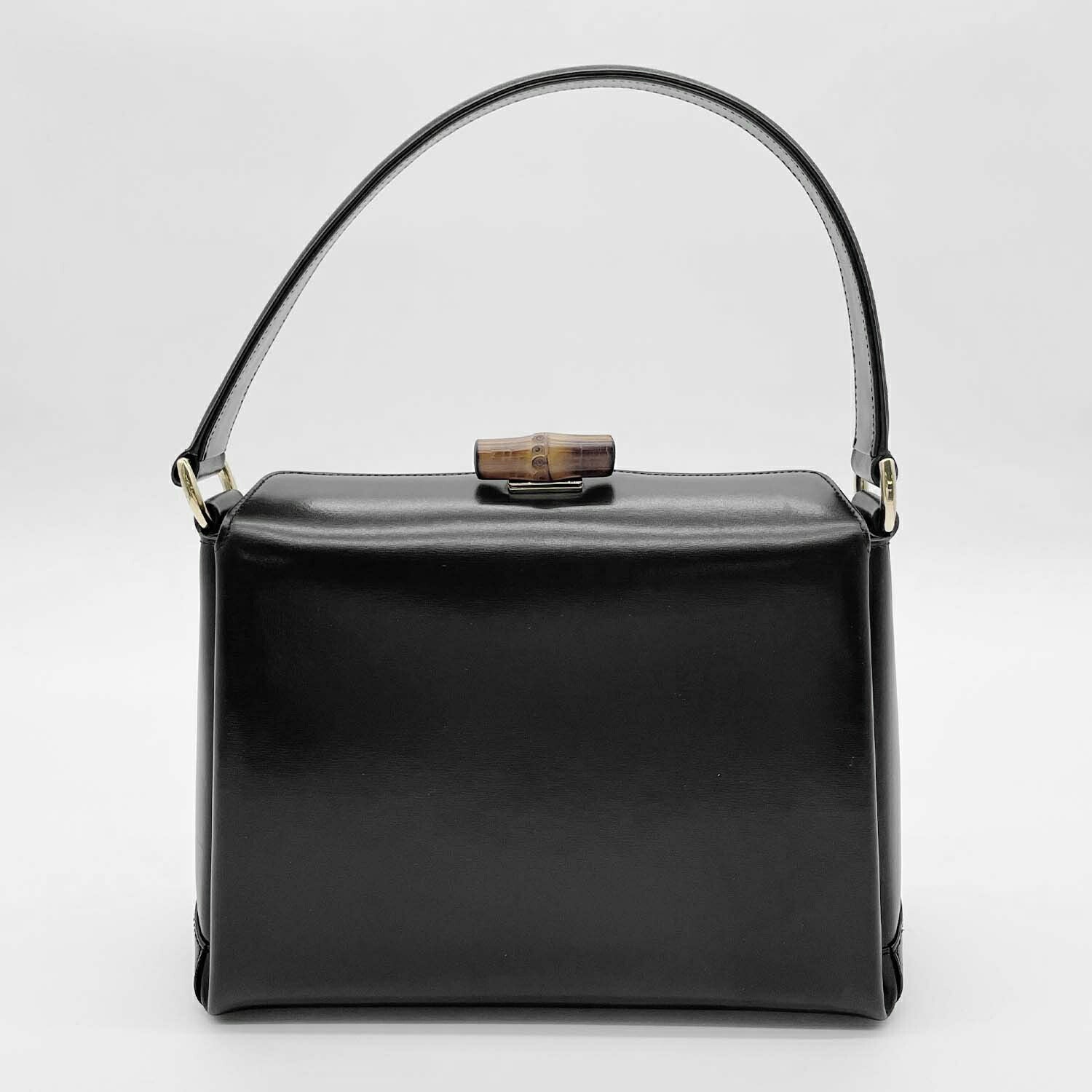 GUCCI グッチ バンブー ターンロック ハンドバッグ オールド ヴィンテージ