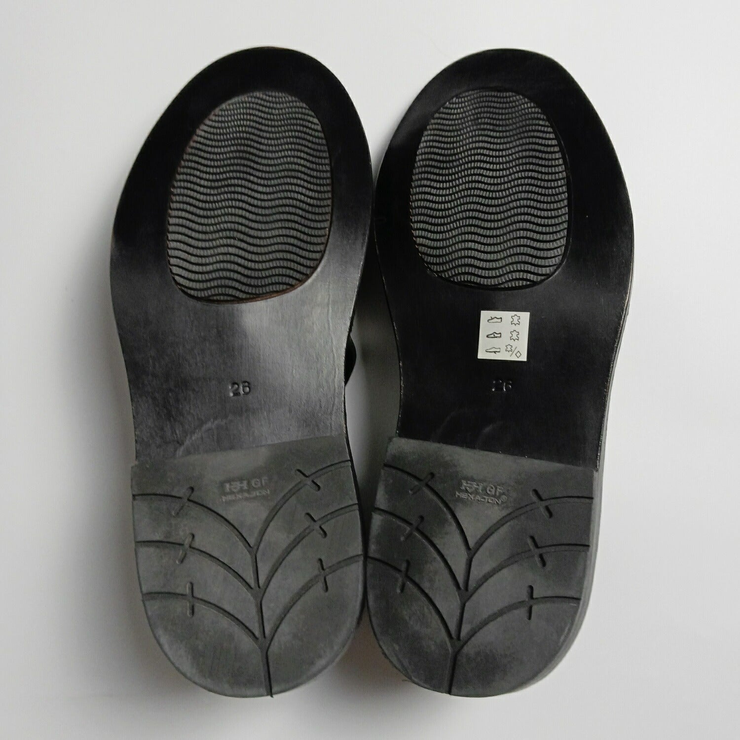 COMME des GARCONS オム レザー スリッポン フラットシューズ 26cm