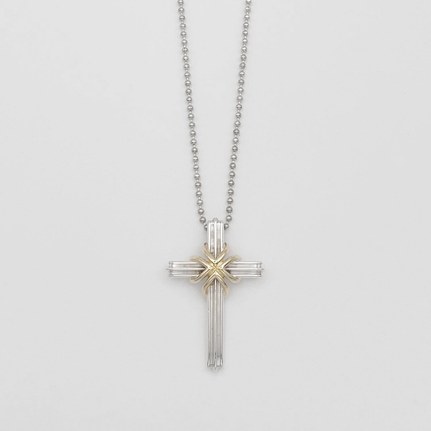 Tiffany&Co. ティファニー シグネチャークロス ネックレス 社外チェーン 925 新品仕上済