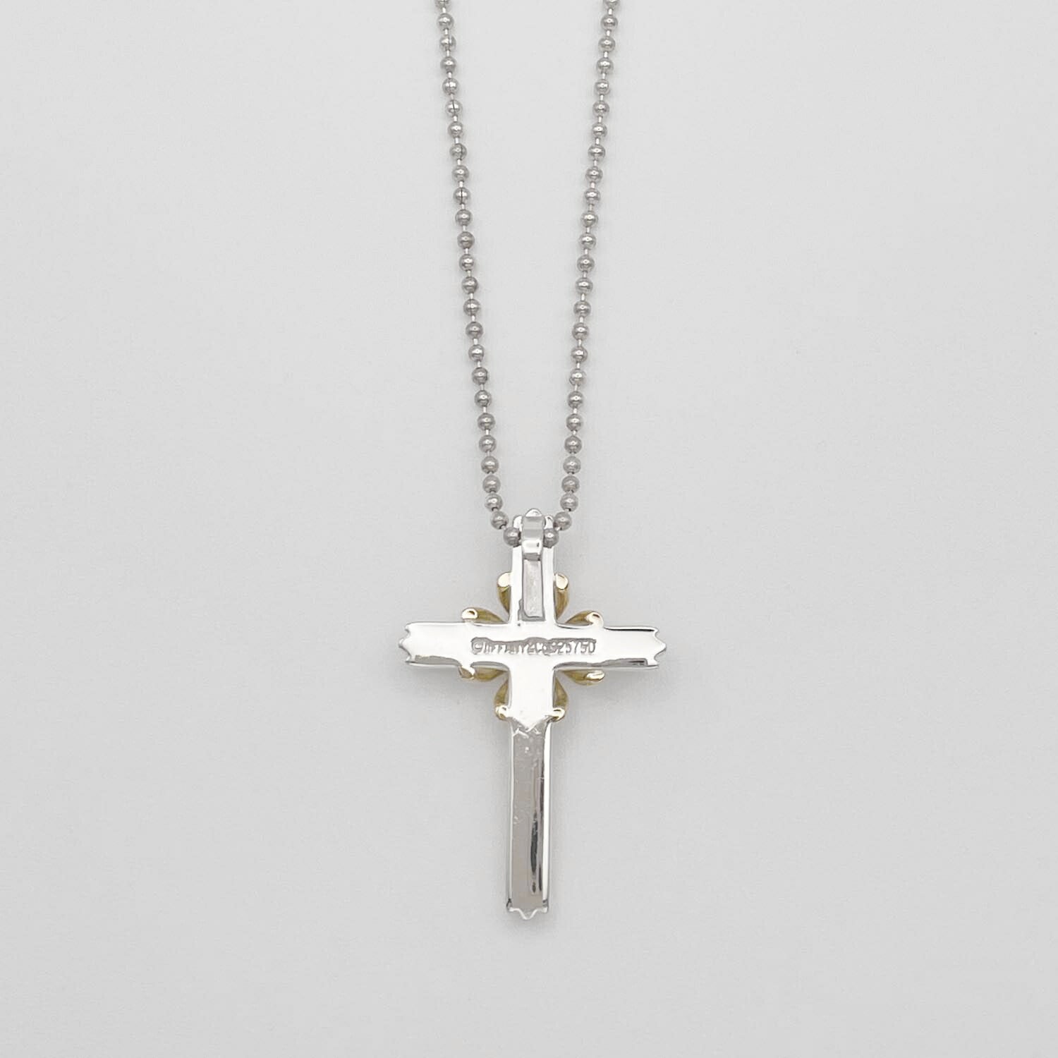 Tiffany&Co. ティファニー シグネチャークロス ネックレス 社外チェーン 925 新品仕上済
