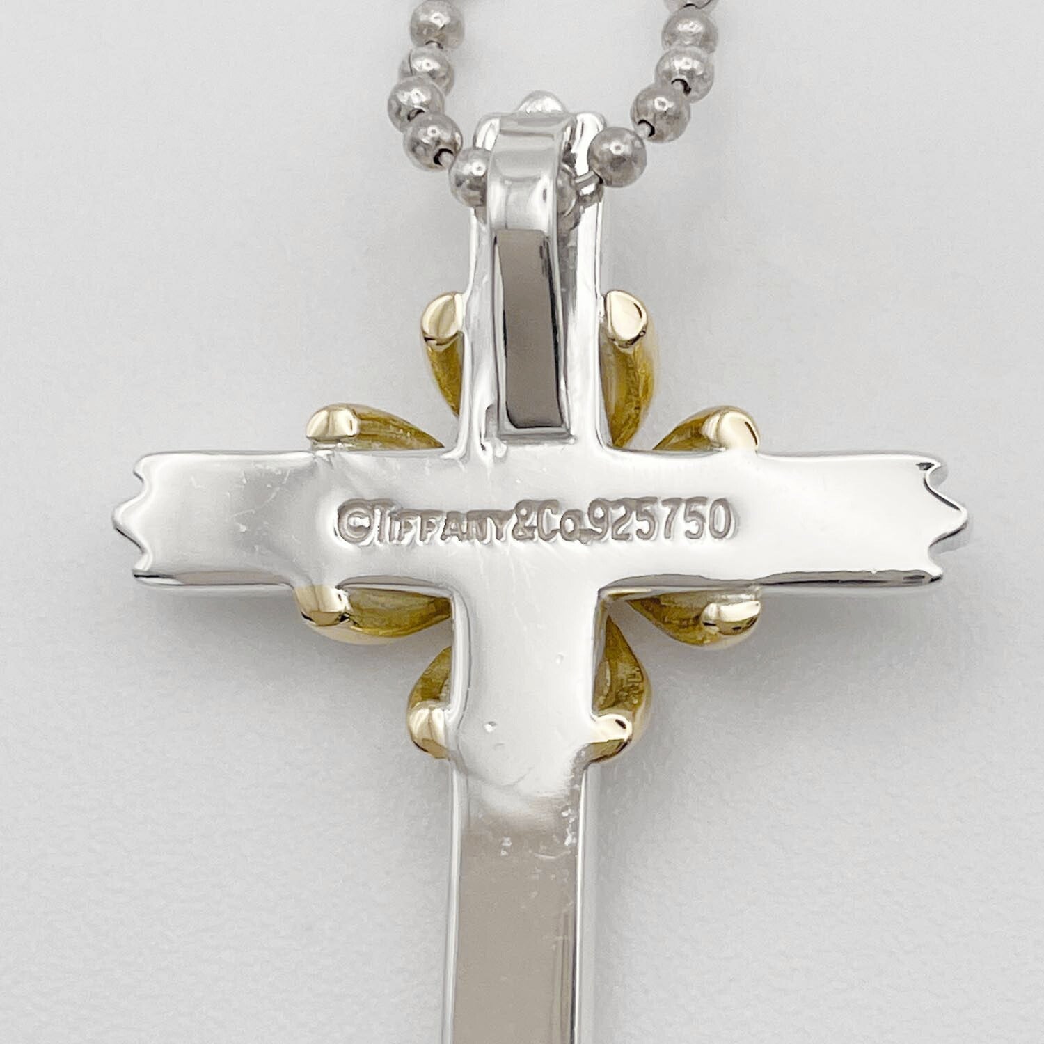 Tiffany&Co. ティファニー シグネチャークロス ネックレス 社外チェーン 925 新品仕上済