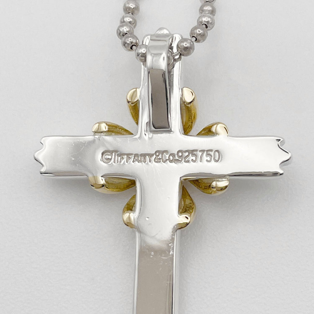 Tiffany&Co. ティファニー シグネチャークロス ネックレス 社外チェーン 925 新品仕上済