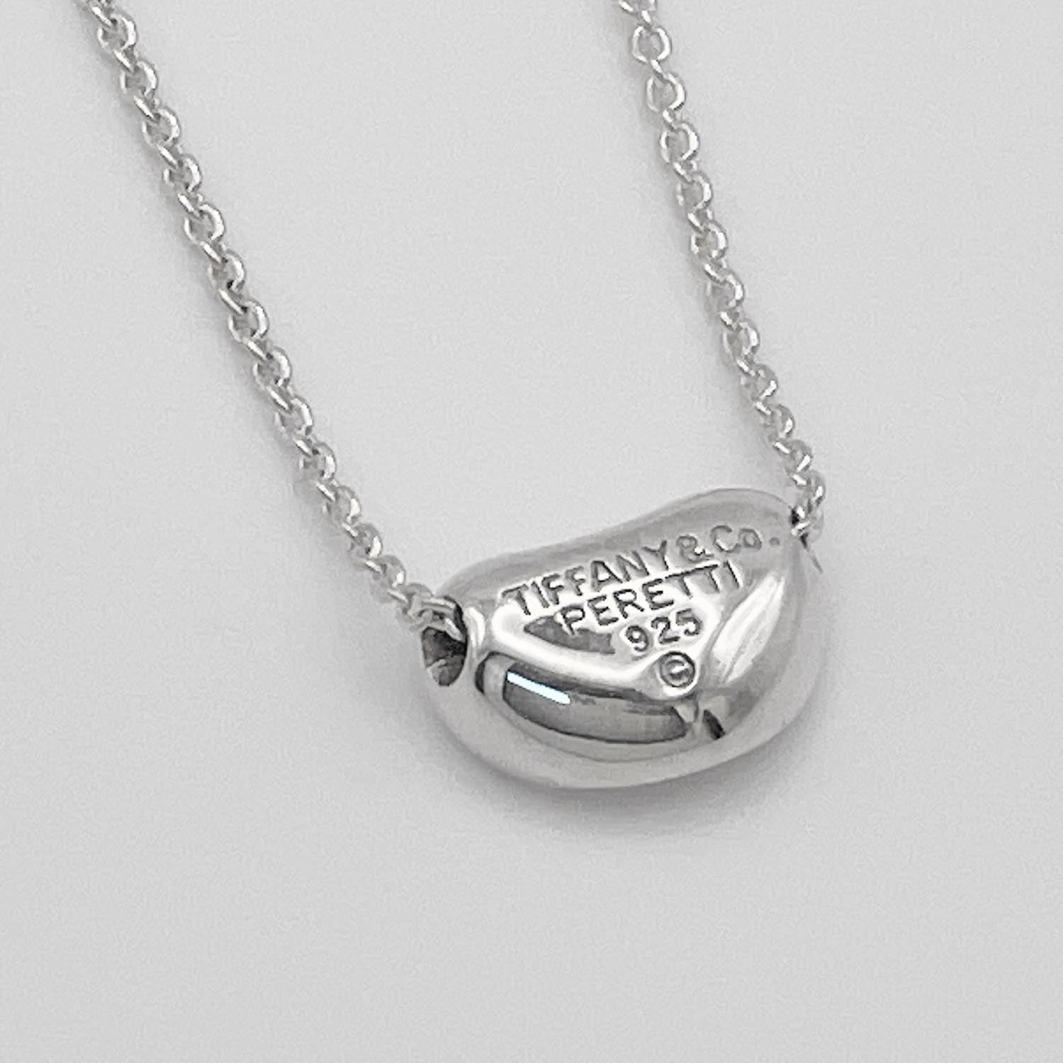 美品 Tiffany&Co. ティファニー ミニ ビーンズ ネックレス SV925 エルサ・ペレッティ