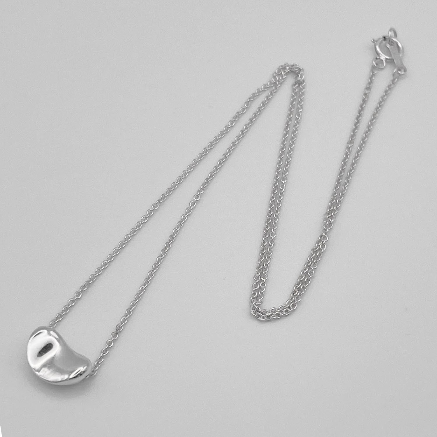 美品 Tiffany&Co. ティファニー ミニ ビーンズ ネックレス SV925 エルサ・ペレッティ