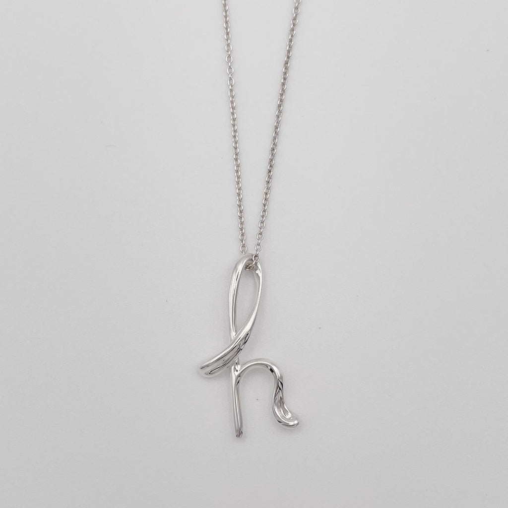 Tiffany&Co. ティファニー レターｈ ネックレス ペンダント SV925 新品仕上済