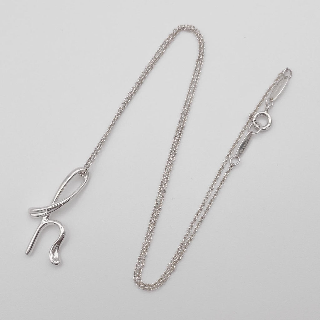 Tiffany&Co. ティファニー レターｈ ネックレス ペンダント SV925 新品仕上済
